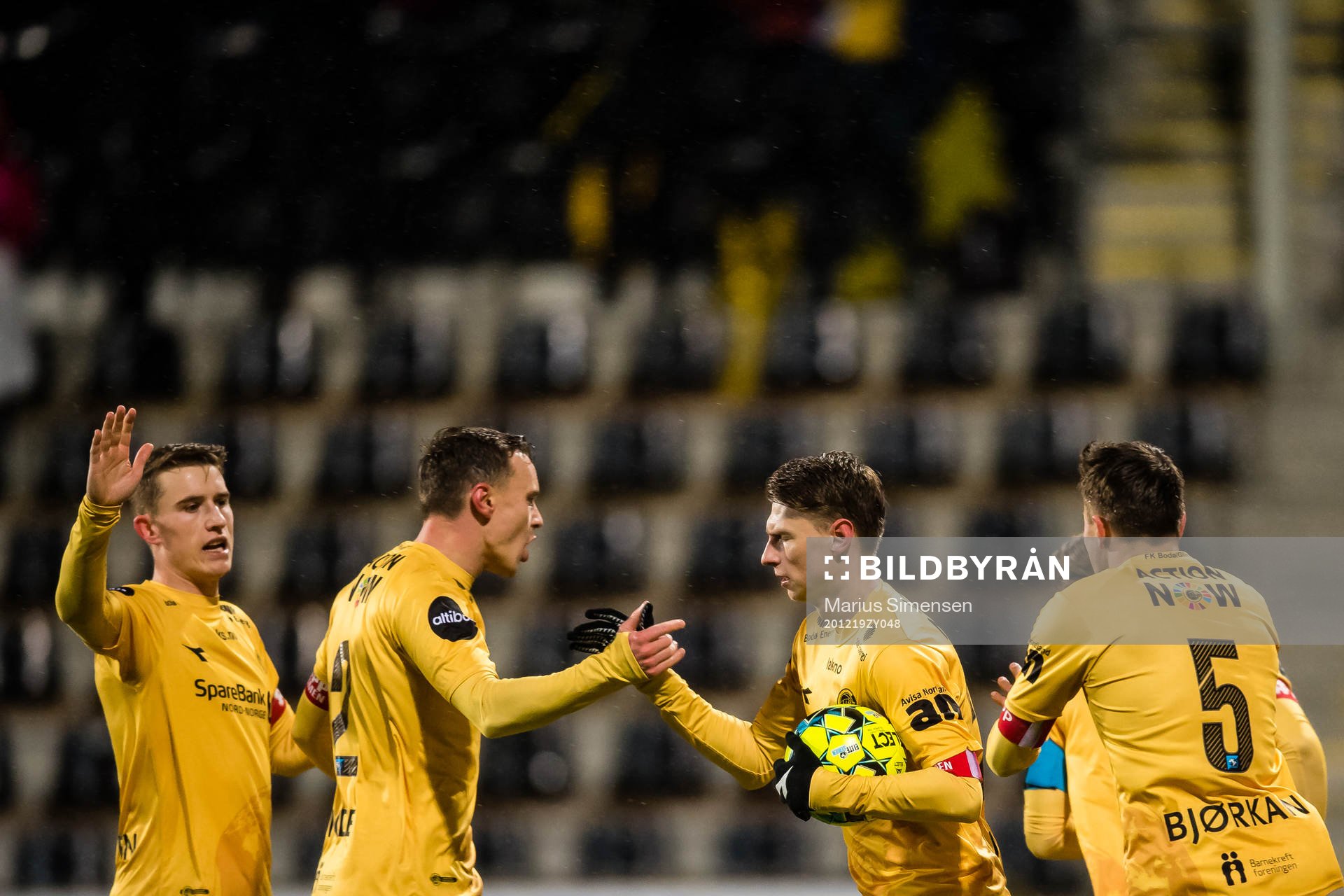 Kasper Aalund Junker of Bodø/Glimt celebrates