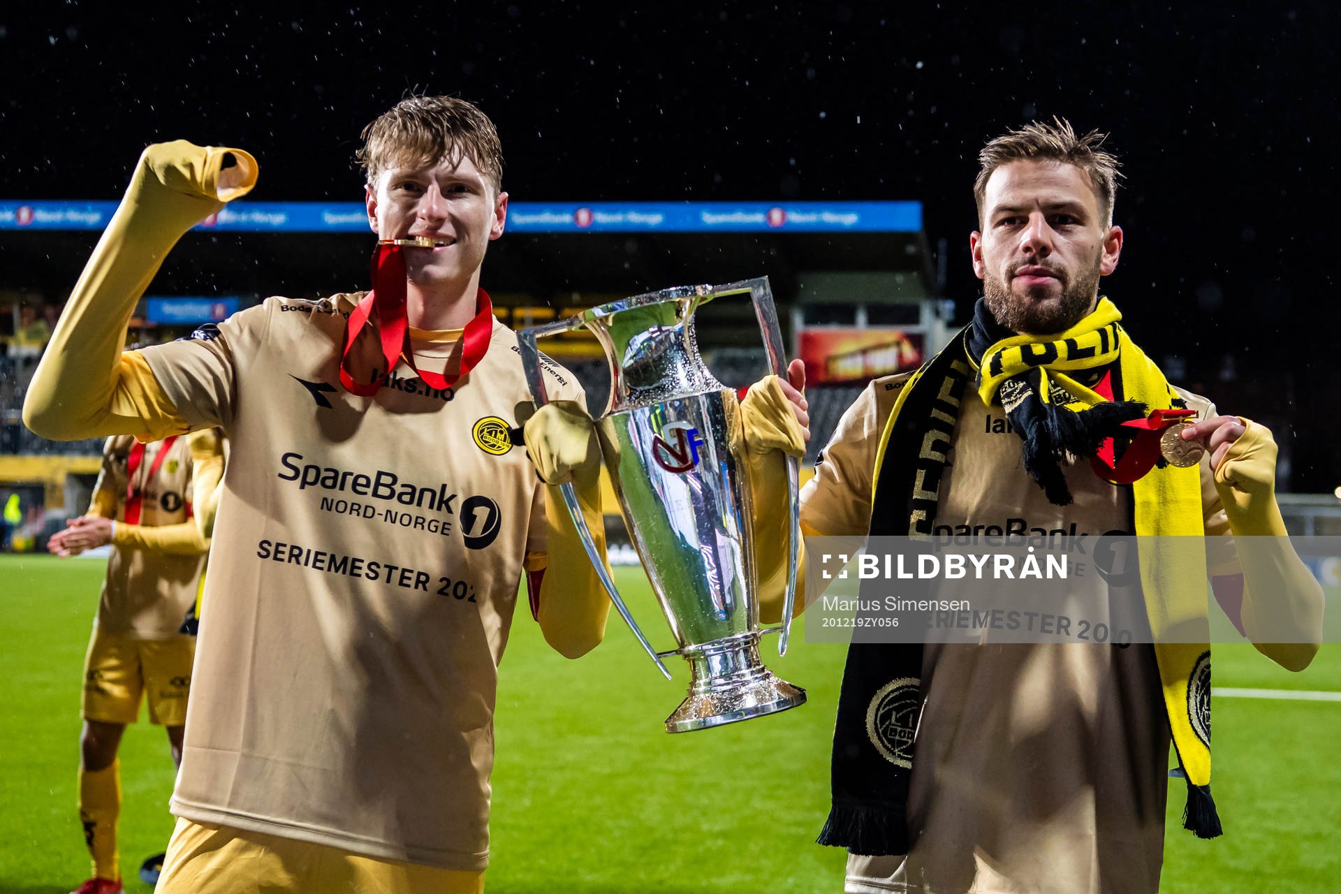 Kasper Aalund Junker and Philip Zinckernagel of Bodø/Glimt