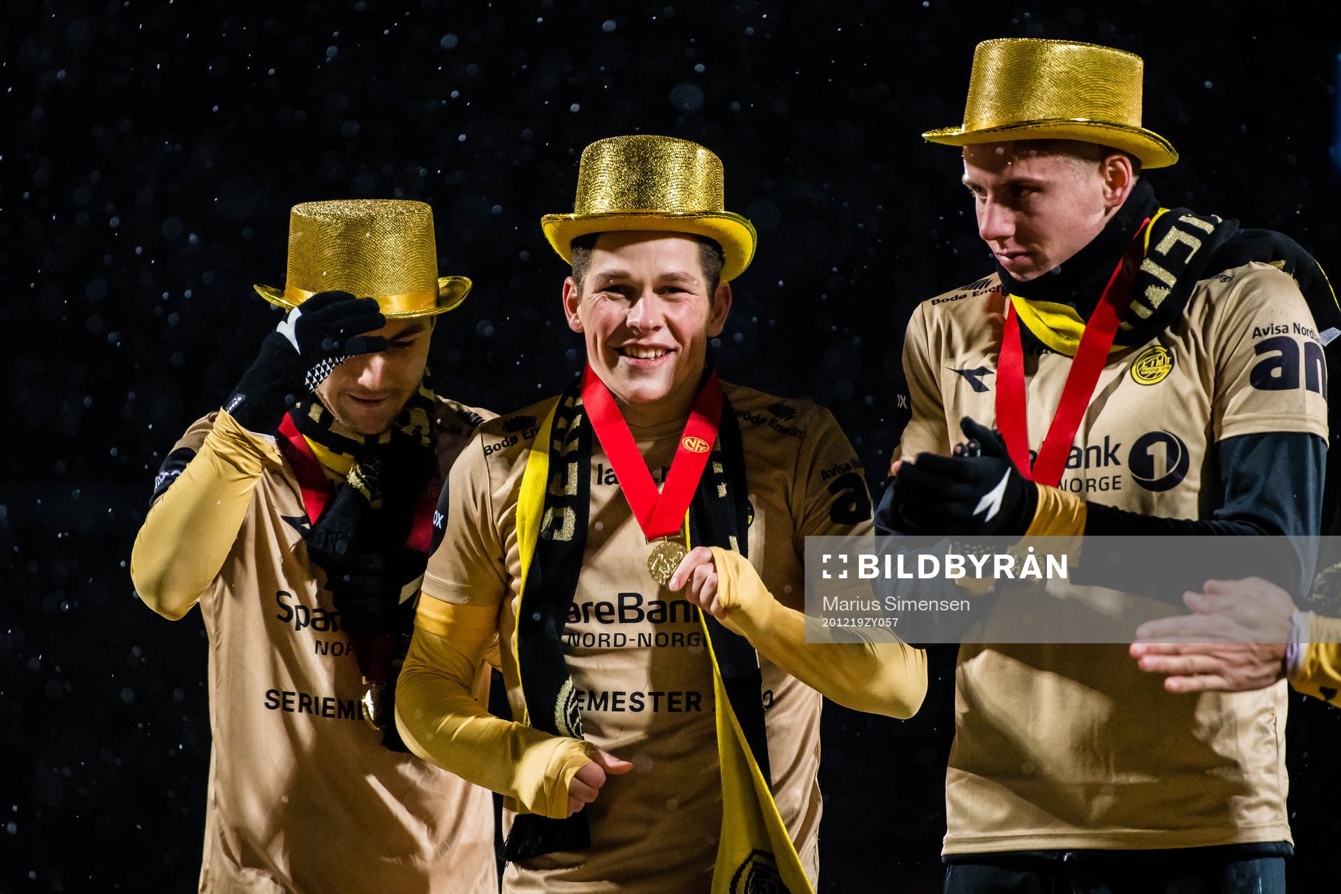 Sondre Brunstad Fet of Bodø/Glimt with the medal