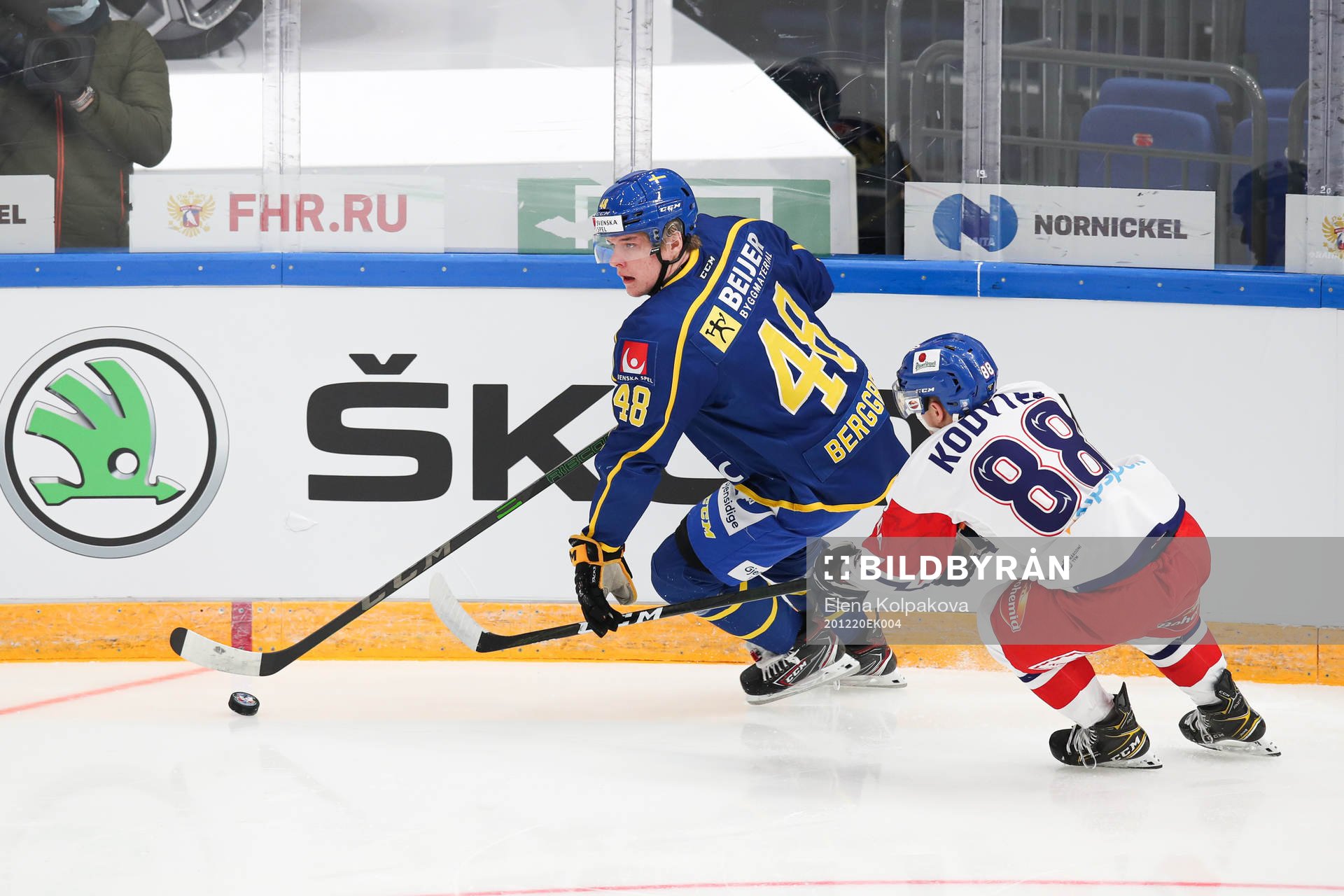 Jonathan Berggren of Sweden and Petr Kodytek of Czech