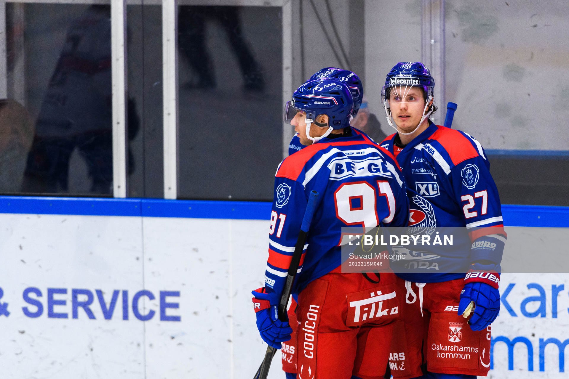 Oskarshamns Nick Olesen jublar