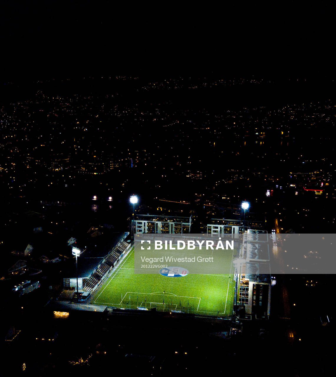 General view of Consto Arena ahead of the Eliteserien football match between Mjøndalen and Aalesund on December 22, 2020 in Mjøndalen.
