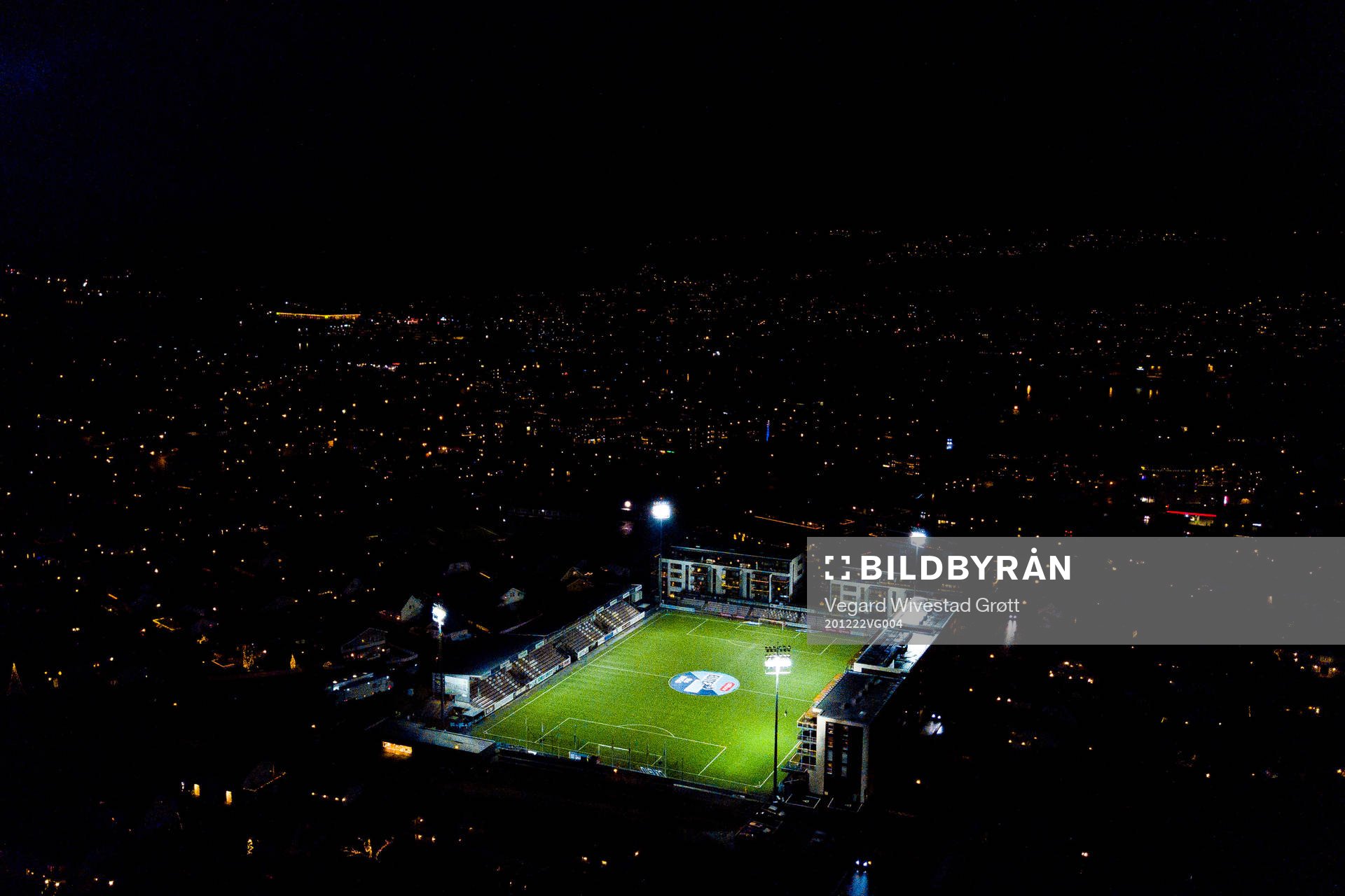General view of Consto Arena ahead of the Eliteserien football match between Mjøndalen and Aalesund on December 22, 2020 in Mjøndalen.