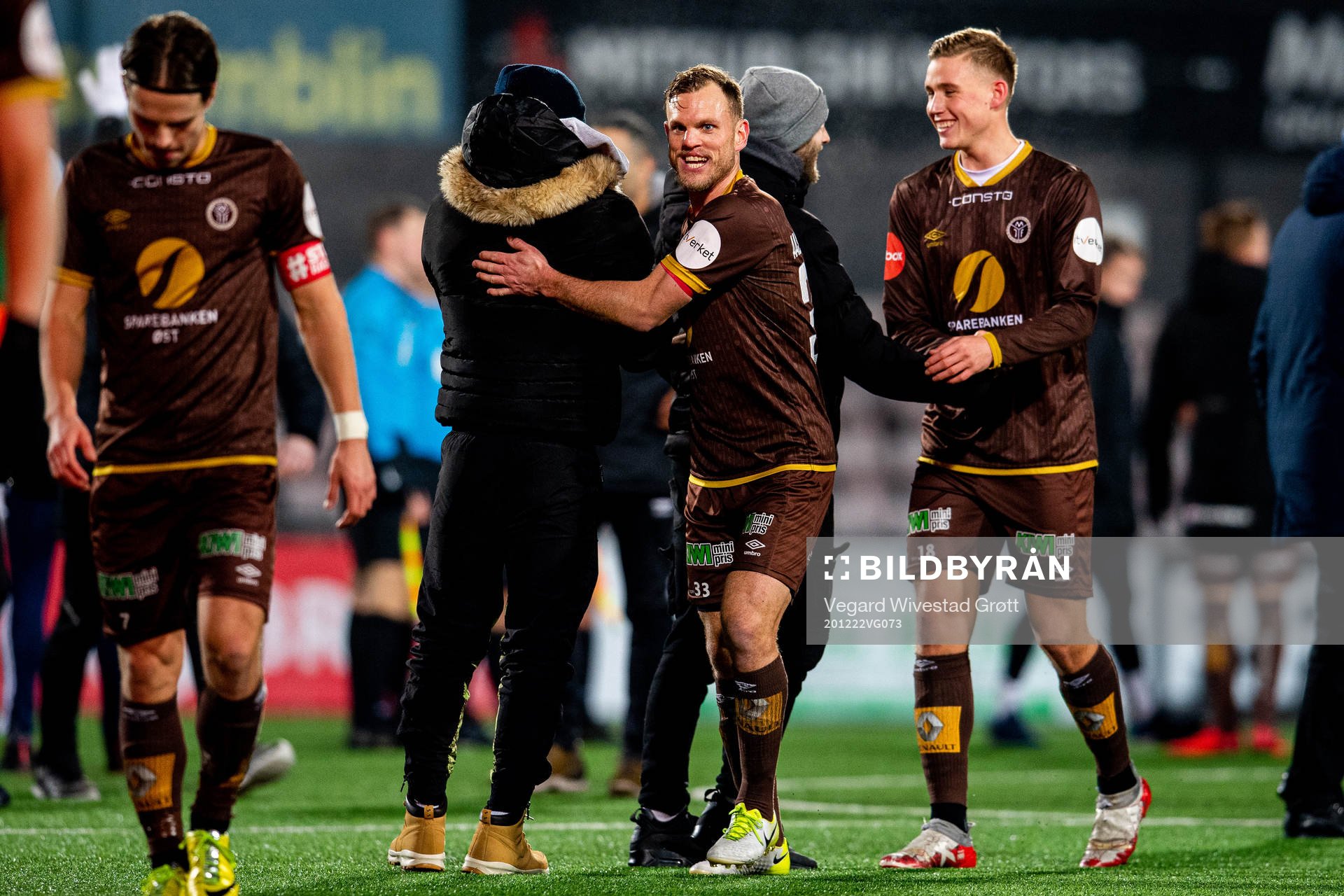 Stian Semb Aasmundsen of Mjøndalen celebrates