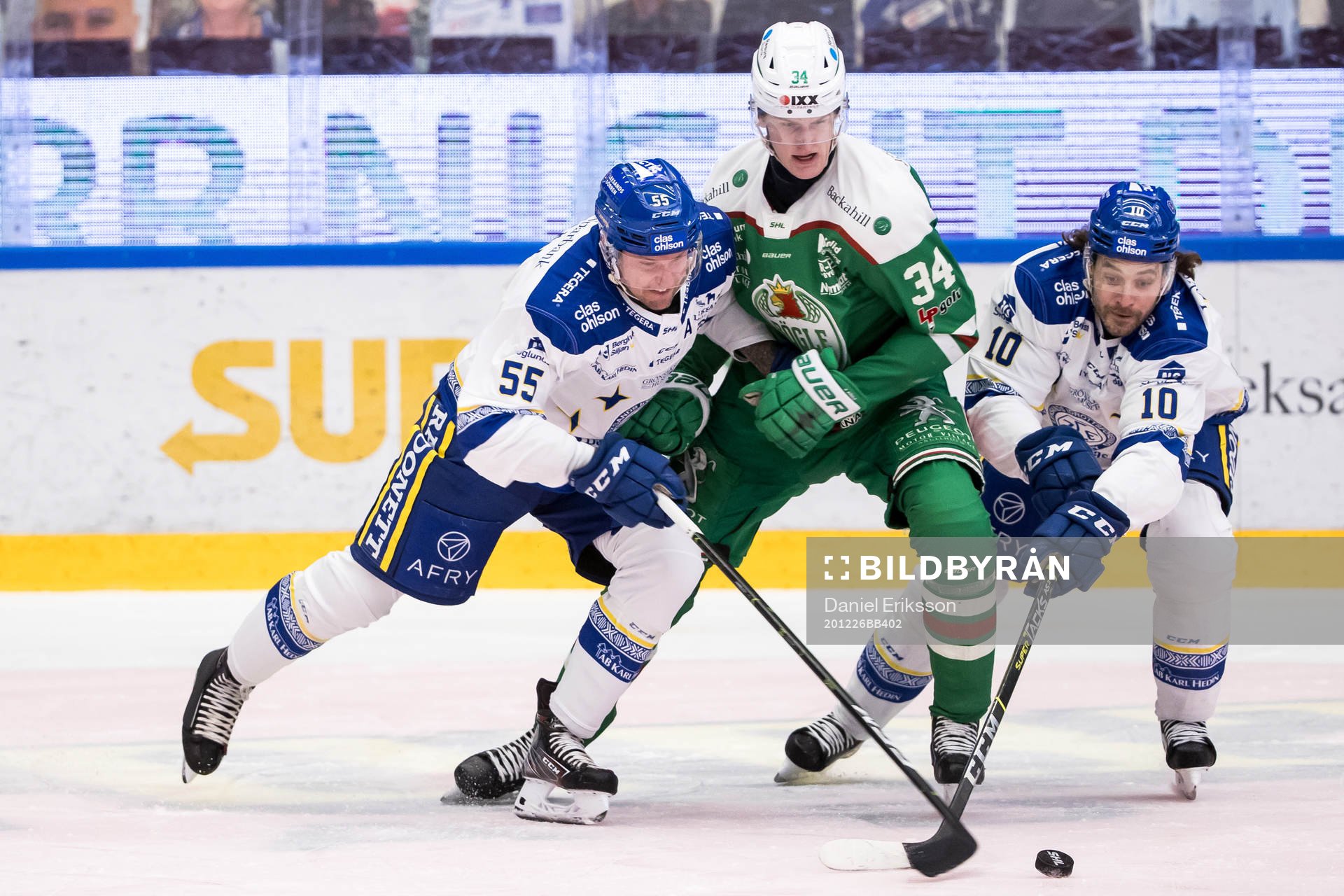 Leksands Jonas Ahnelöv och Rögles Adam Edström och
