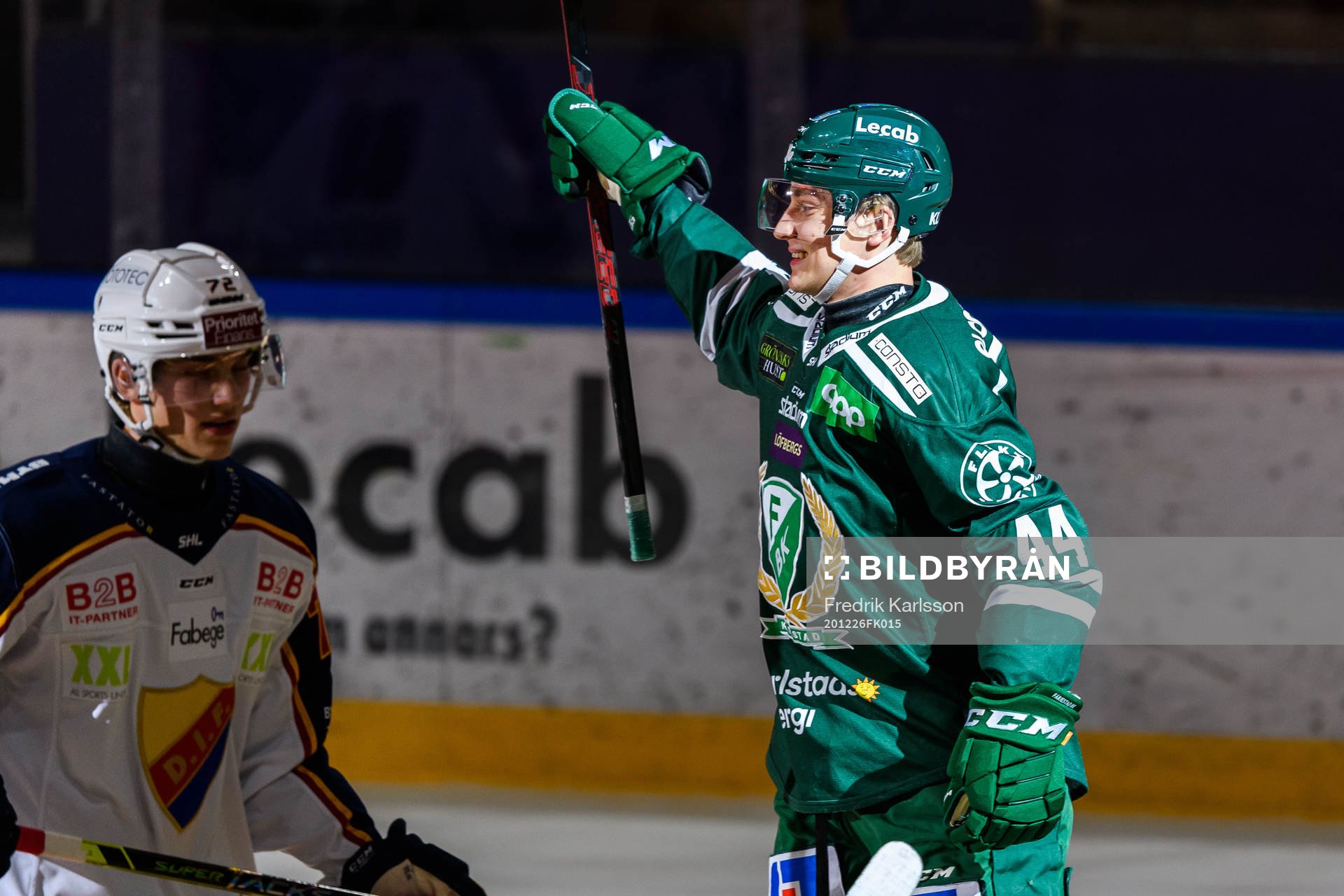 Färjestads Jacob Peterson jublar