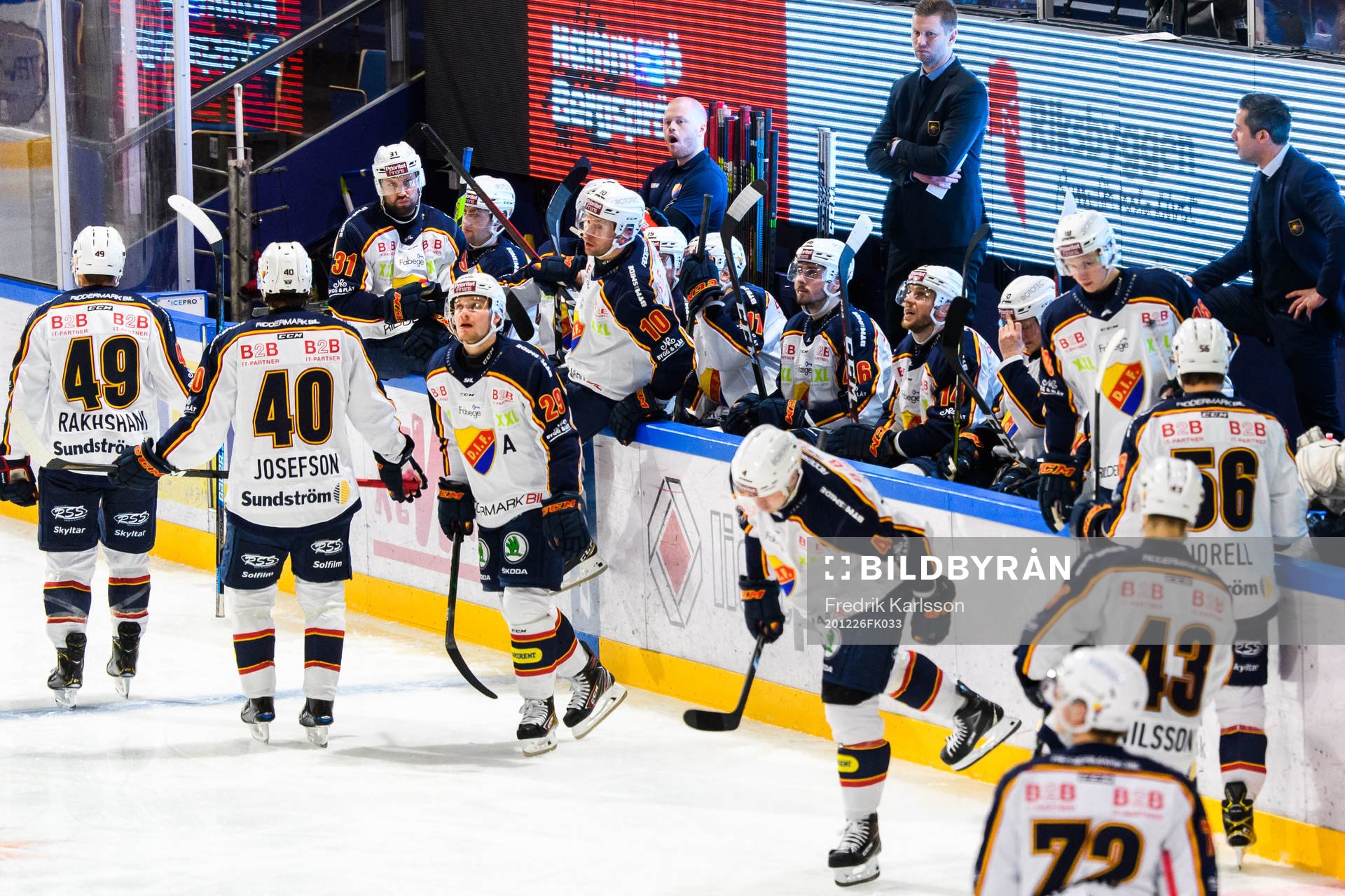 Djurgårdens spelare deppar
