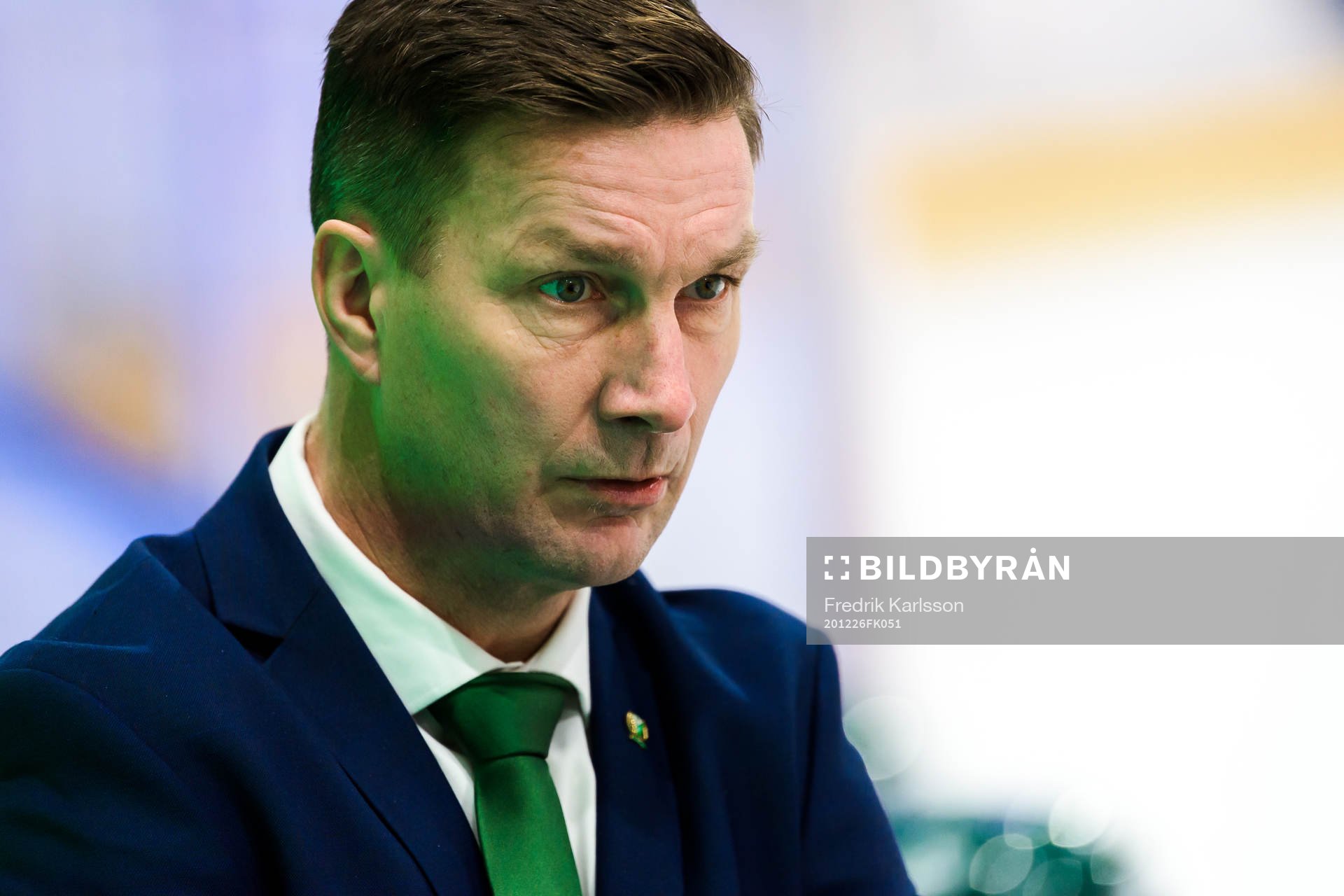 Färjestads huvudtränare Johan Pennerborn