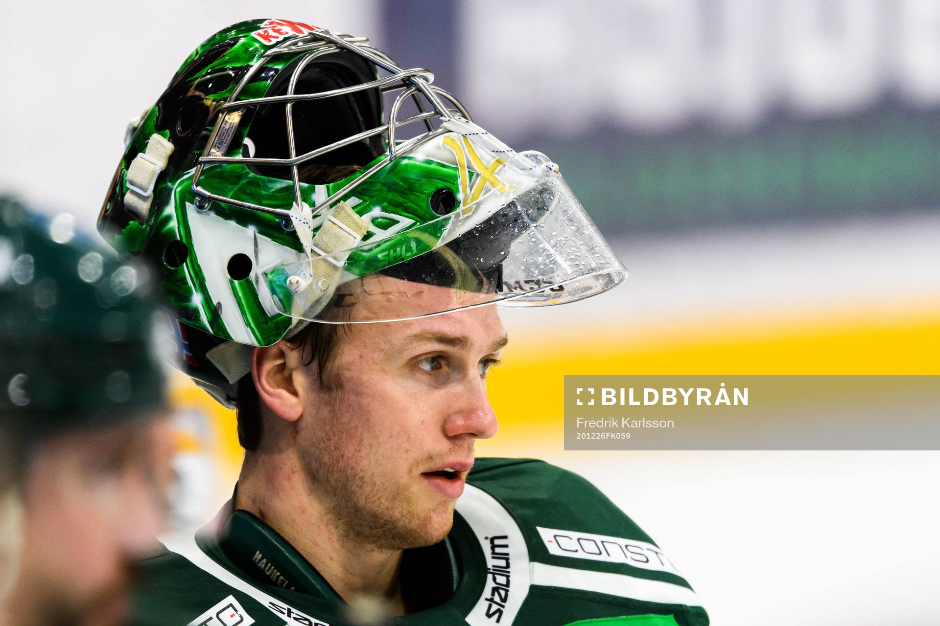 Färjestads målvakt Henrik Haukeland