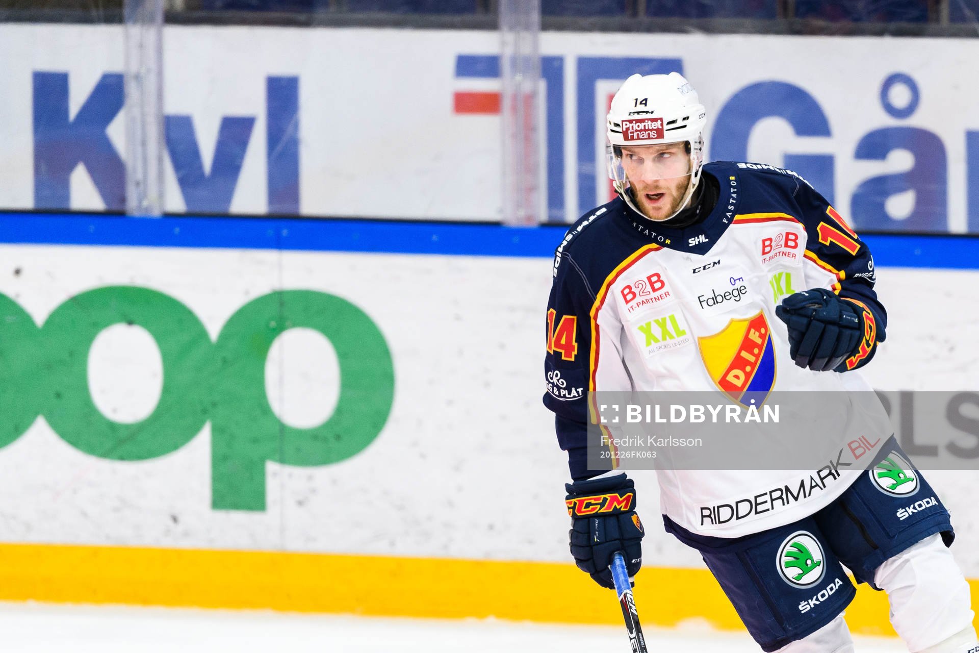 Djurgårdens Tom Wandell jublar