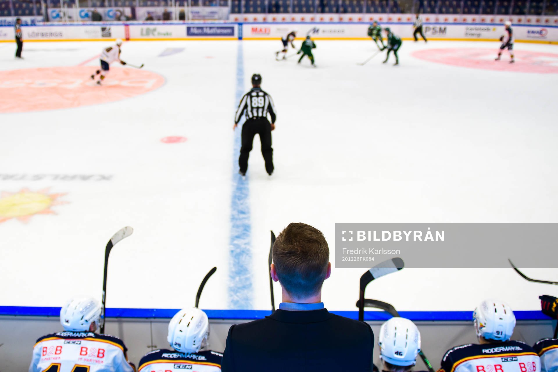 Vy från Djurgårdens tränare Michael Holmqvist