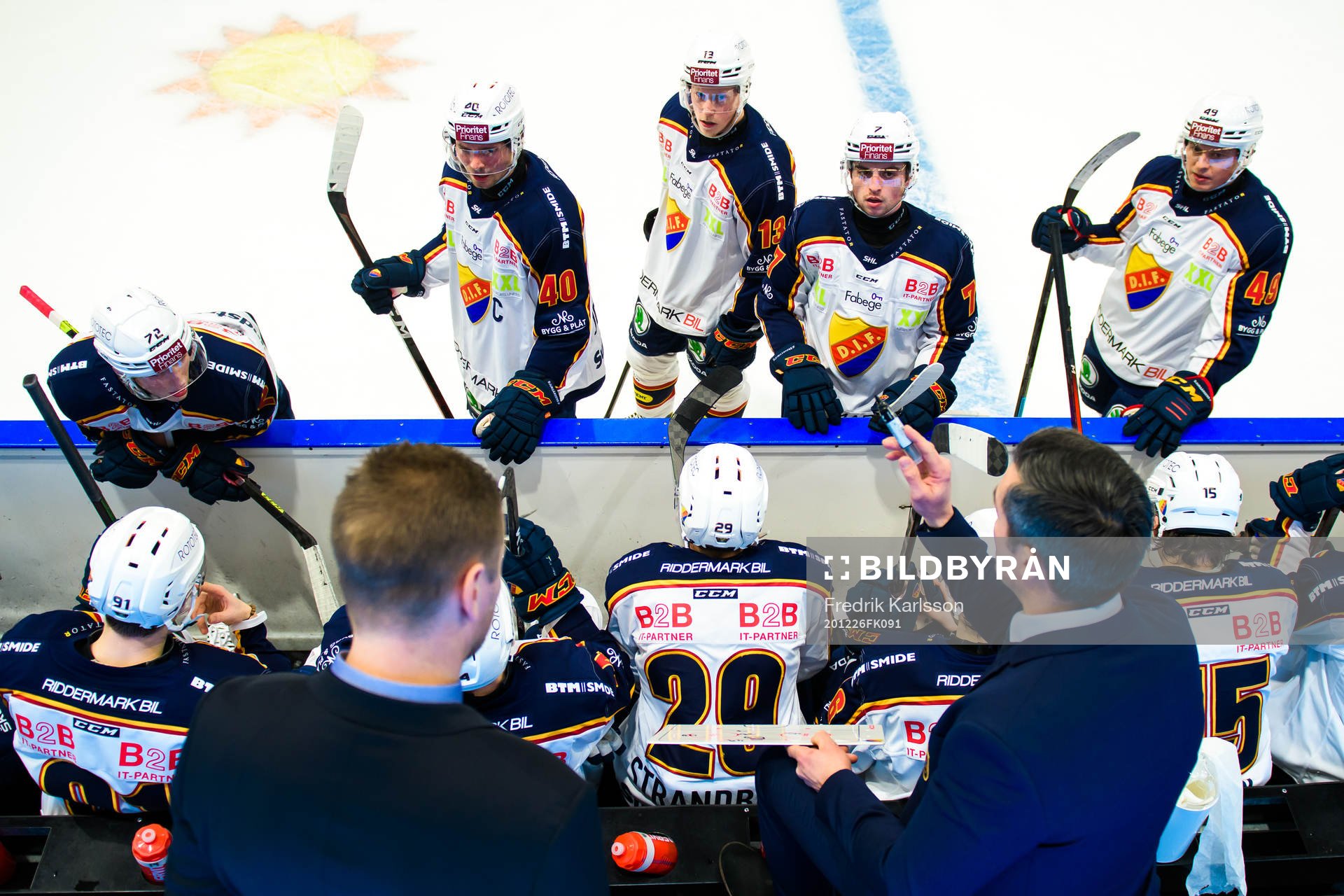 Djurgårdens William Eklund, Jacob Josefson, Kalle Östman,