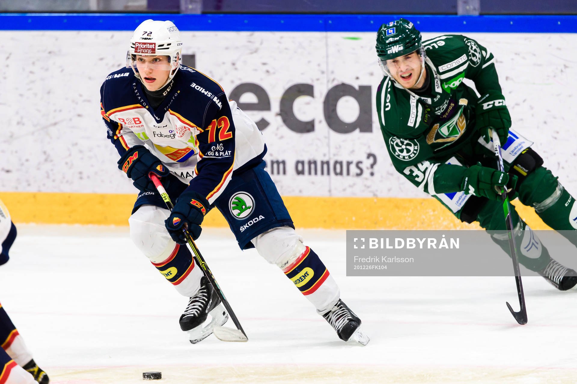 Djurgårdens William Eklund och Färjestads Michael