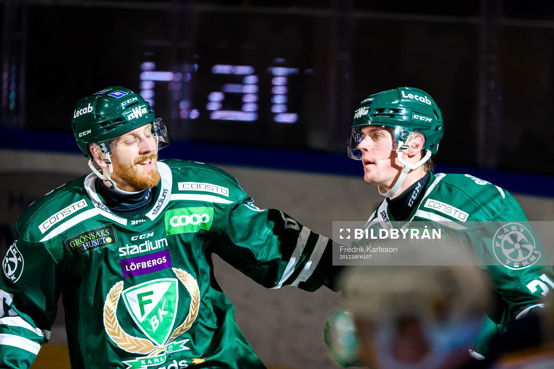 Färjestads Pontus Widerström och Färjestads Carl