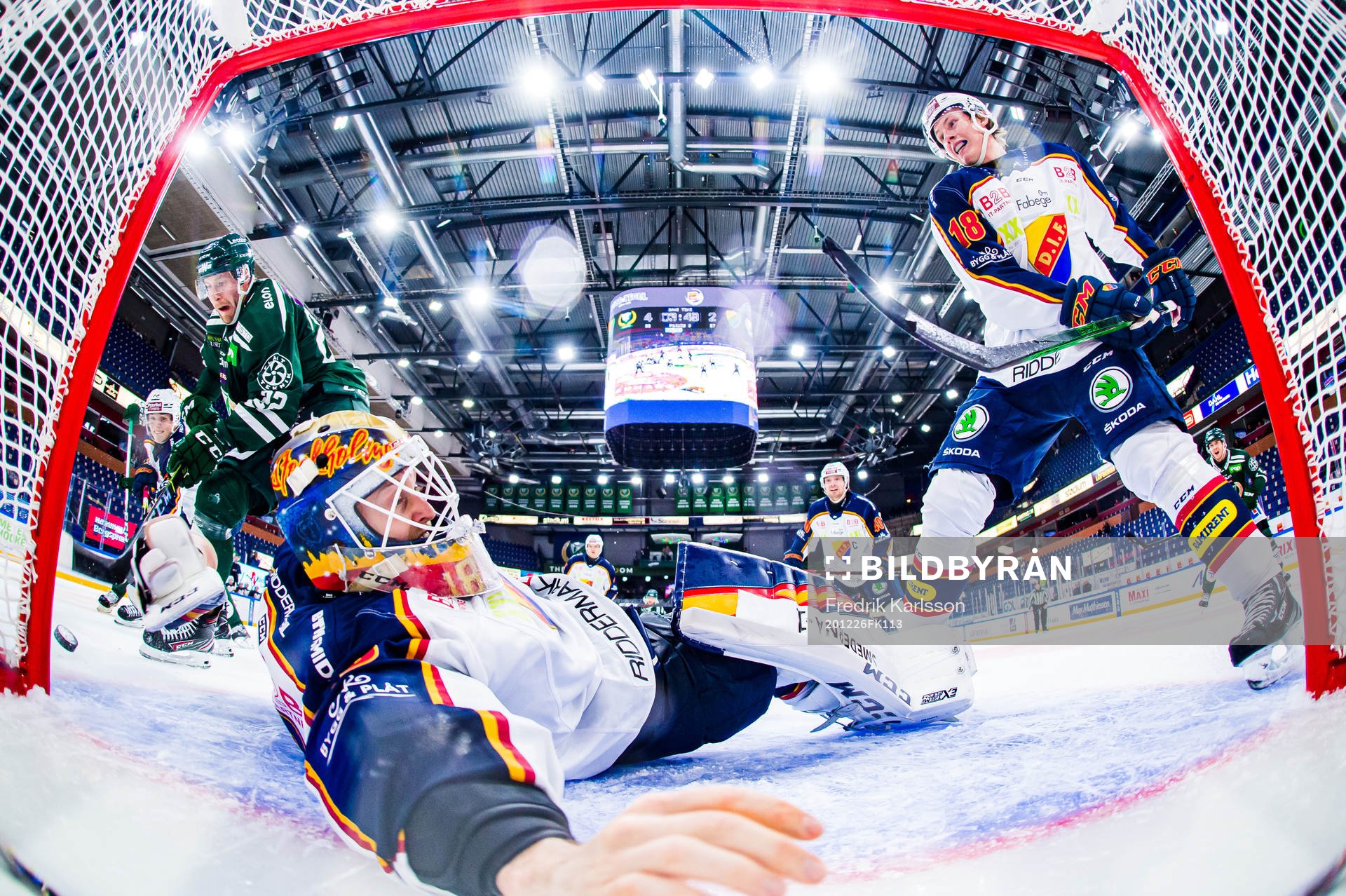 under ishockeymatchen i SHL mellan Färjestad och