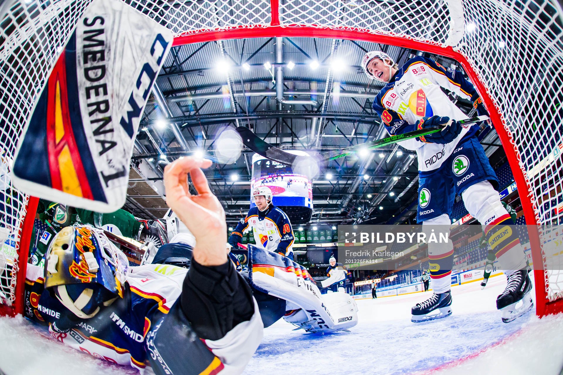 under ishockeymatchen i SHL mellan Färjestad och