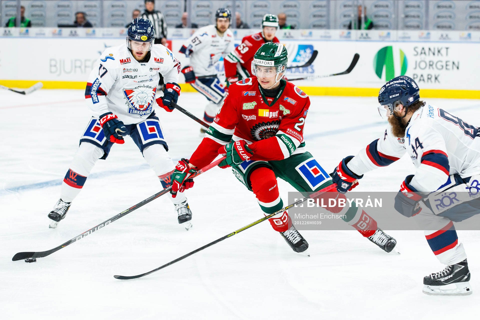 Frölundas Johan Sundström mot Linköpings Jimmy Andersson