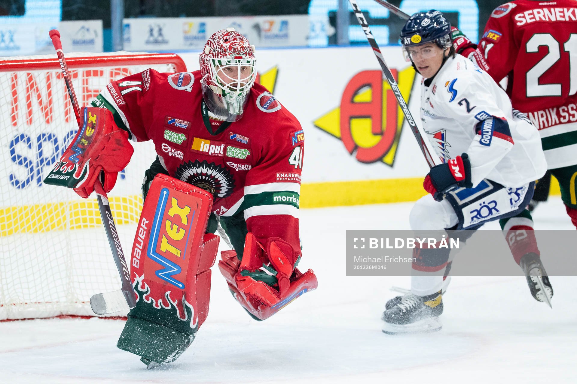 Frölundas målvakt Niklas Rubin