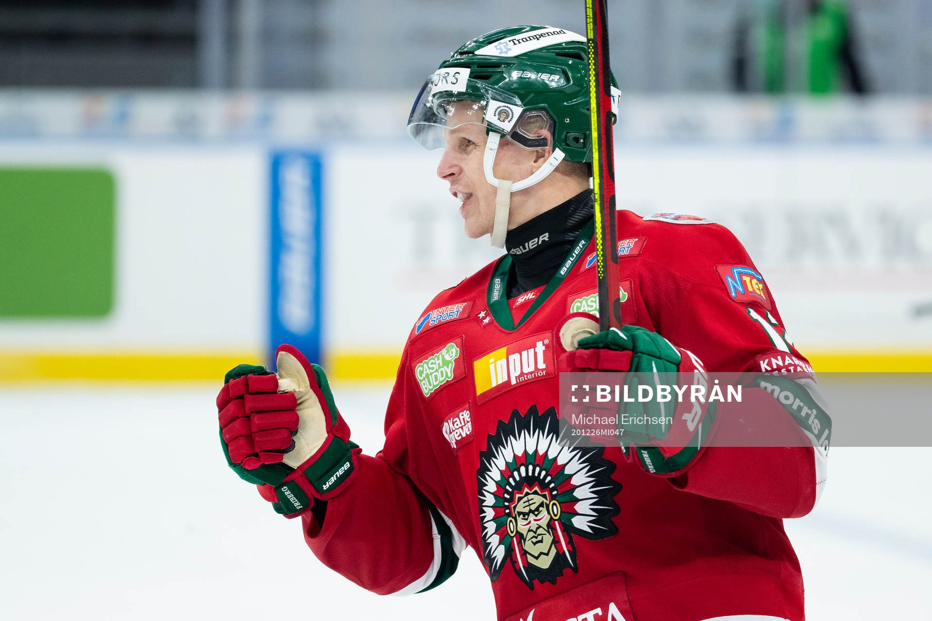 Frölundas Max Friberg jublar