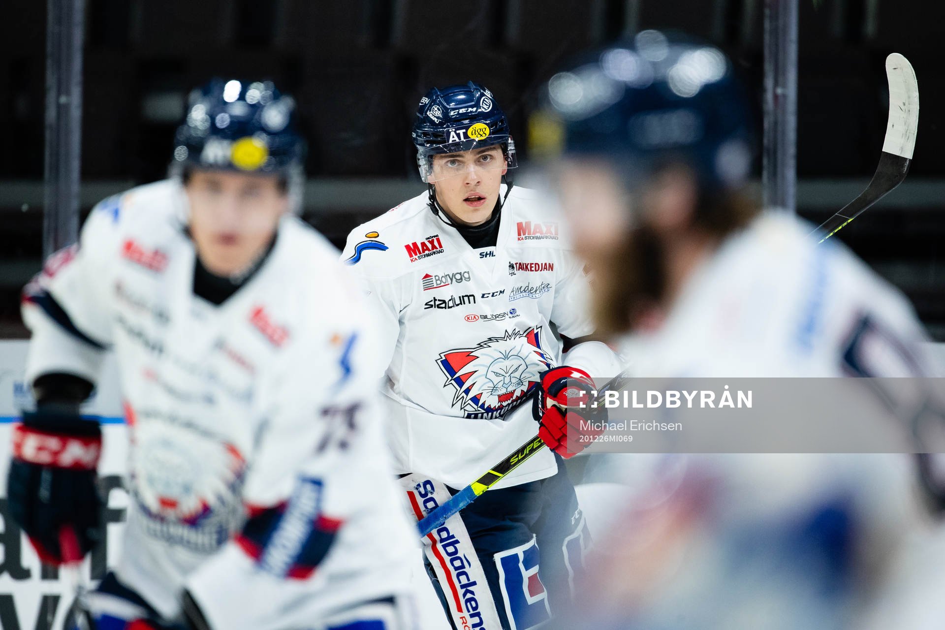 Linköpings Max Lindroth innan ishockeymatchen i SHL mellan