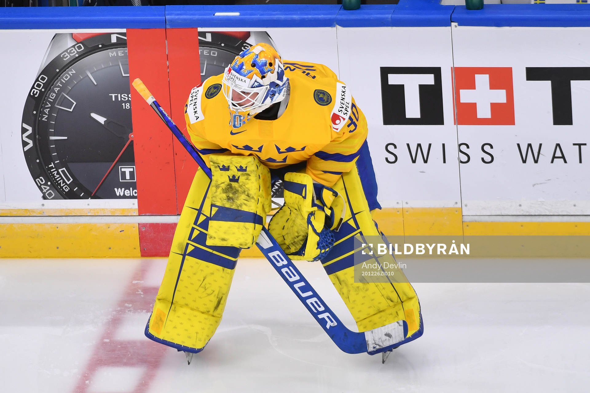 Hugo Alnefelt of Sweden looks towards the opponents side of