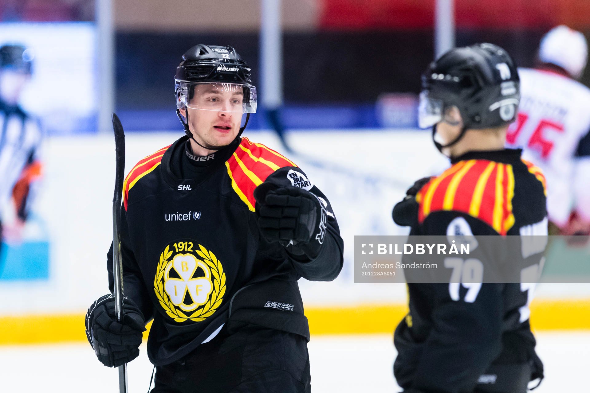 Brynäs Adam Pettersson gör 5-2 i tom målbur