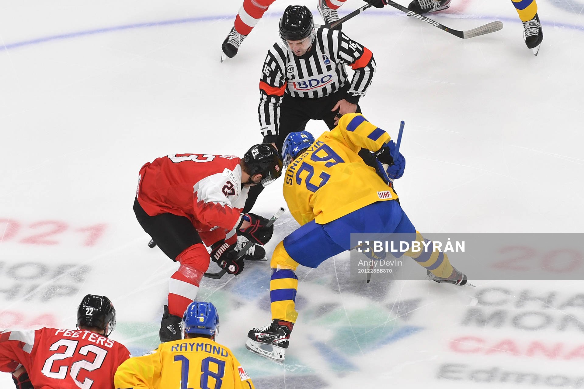 Albin Sundsvik of Sweden and Marco Rossi of Austria take