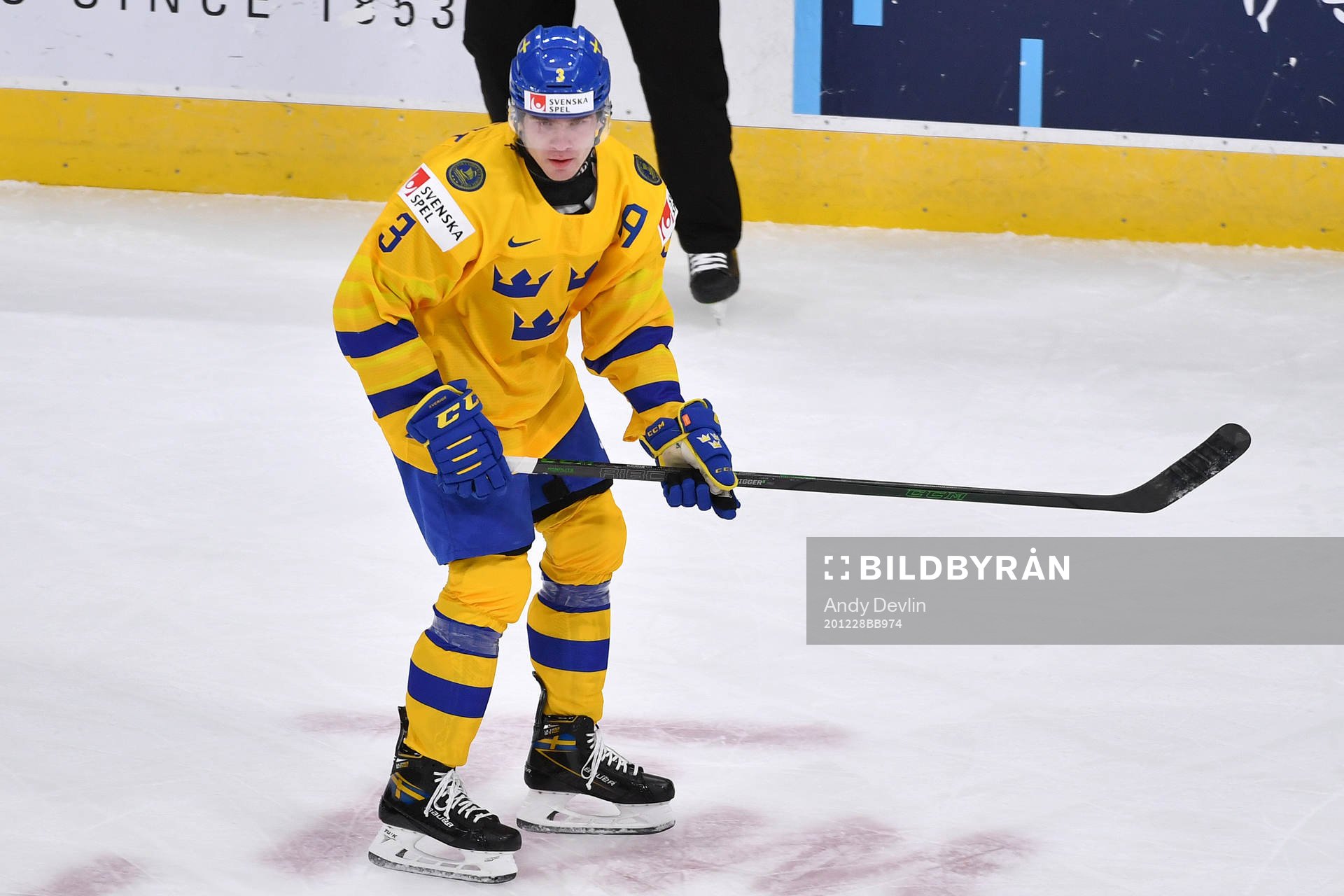 Tobias Björnfot of Sweden skates