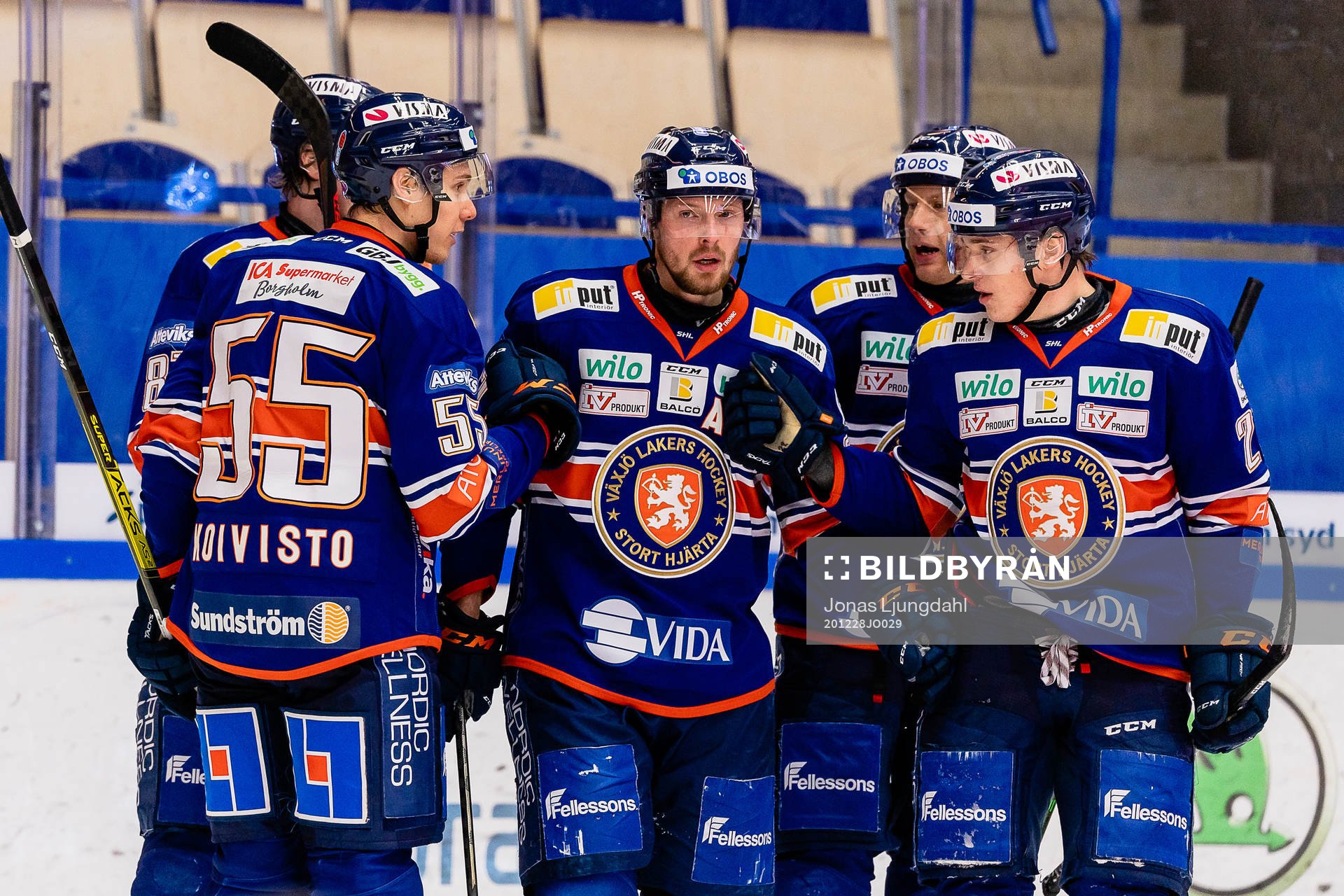 Växjös Martin Lundberg, Richard Gynge och Pontus Holmberg