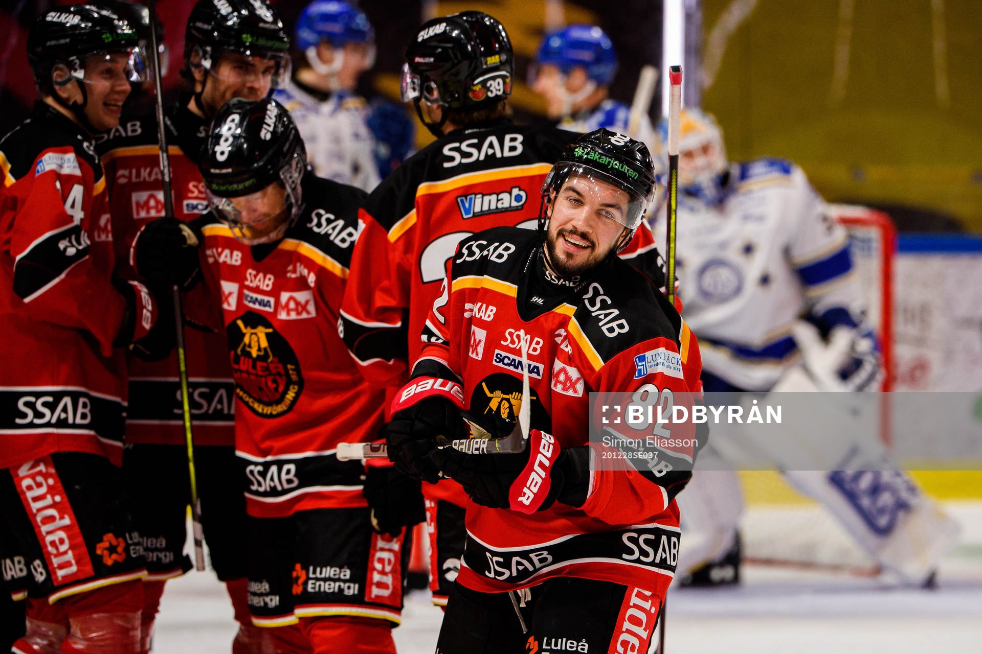 Luleås Chris Desousa jublar