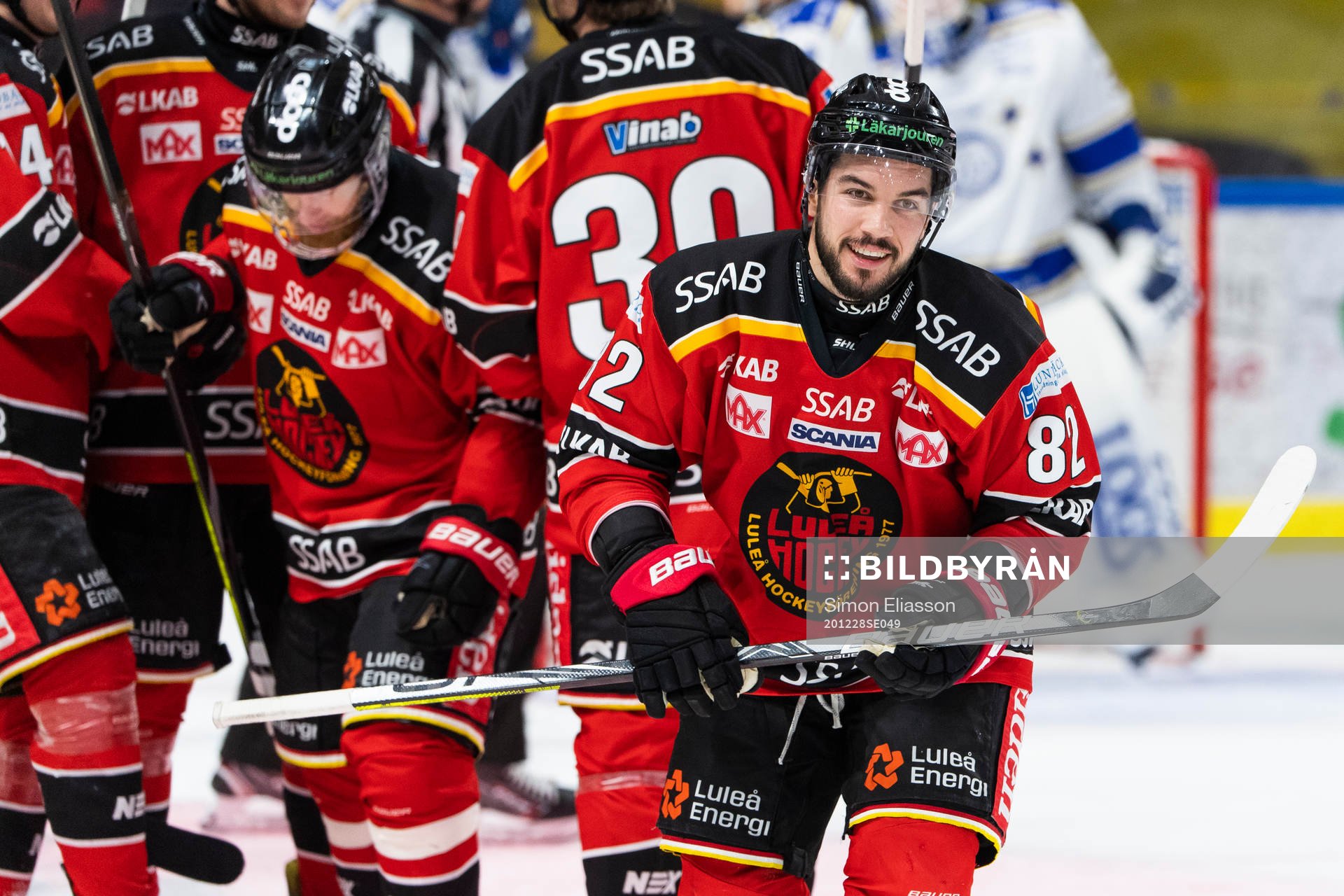 Luleås Chris Desousa jublar