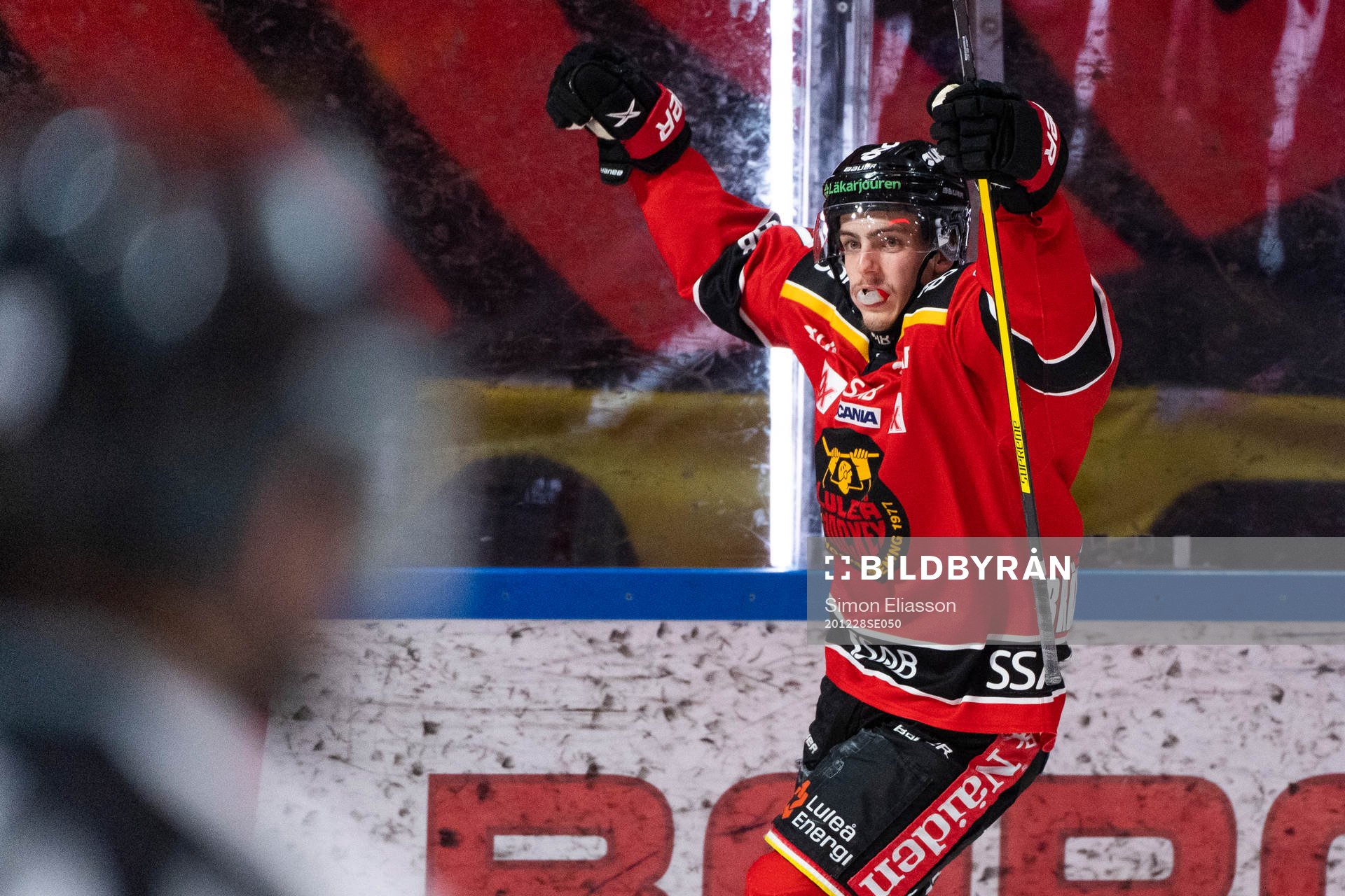 Luleås Isac Brännström jublar