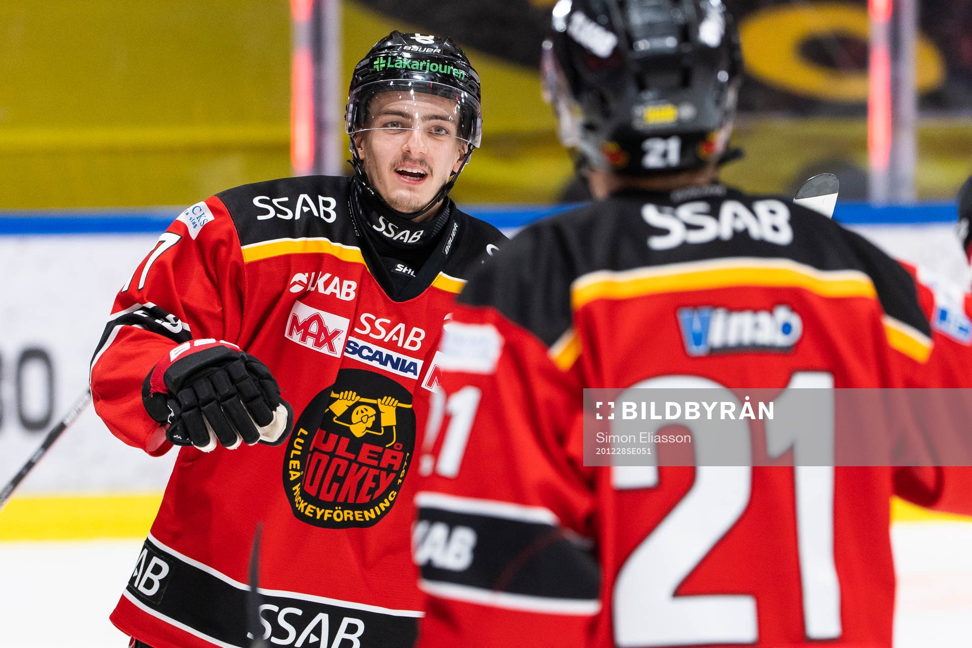 Luleås Isac Brännström jublar