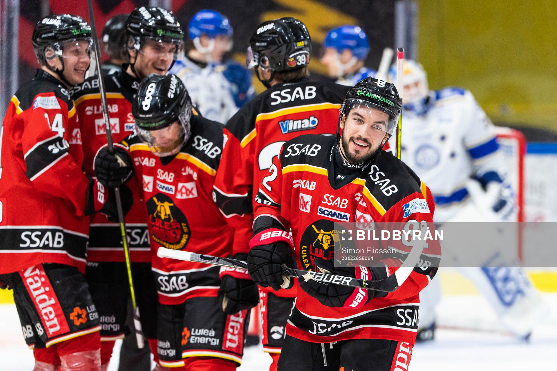 Luleås Chris Desousa jublar