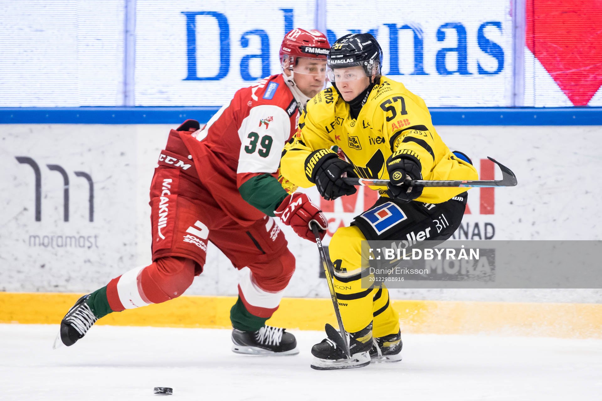Moras Kristoffer Gunnarsson och Västerås Carl Ehrnberg