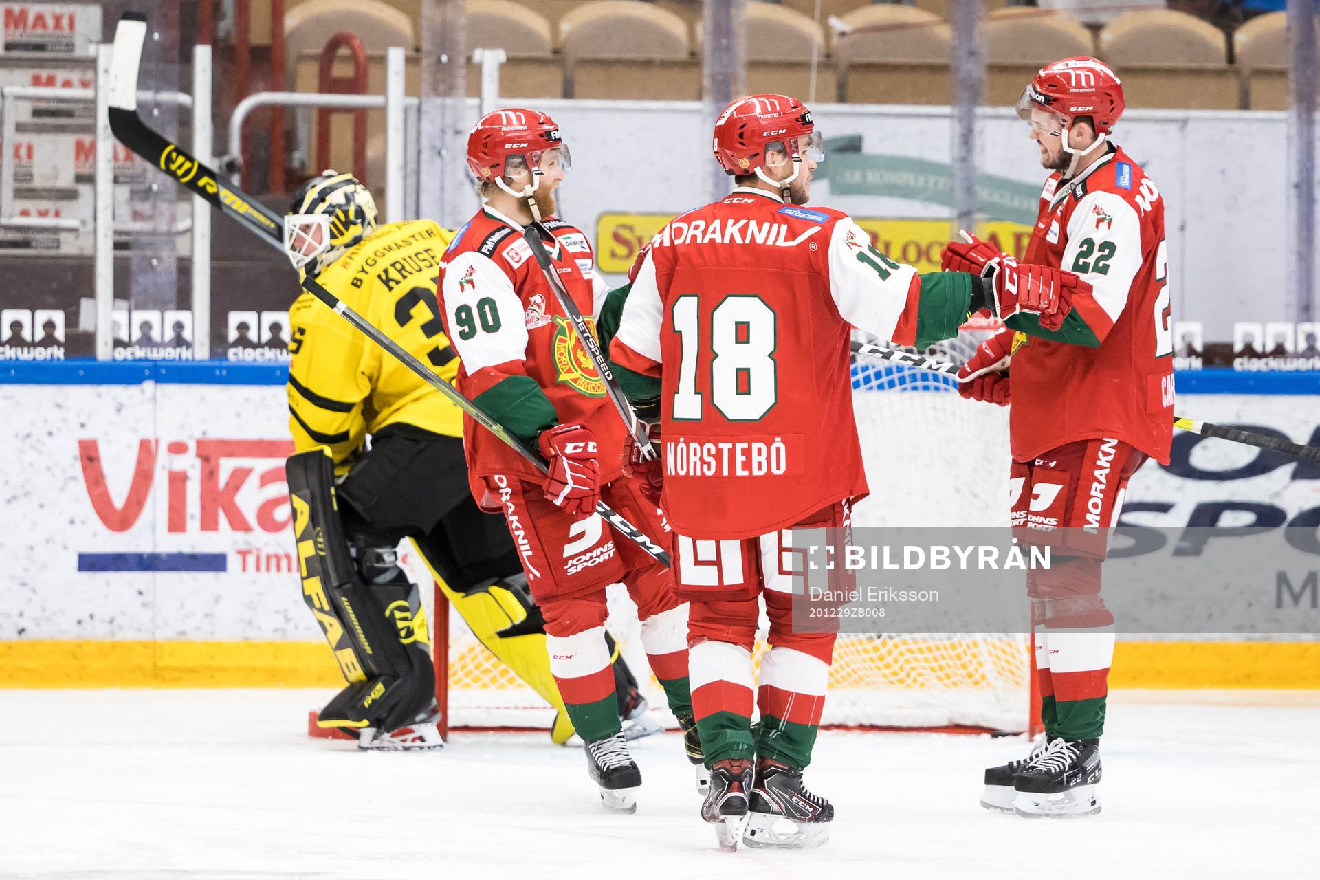 Moras Daniel Ljungren och Moras Mattias Nörstebö och