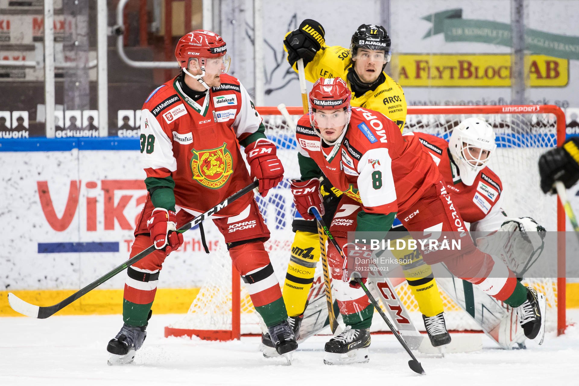 Moras Adam Massuhr och Moras Robin Johansson och Västerås