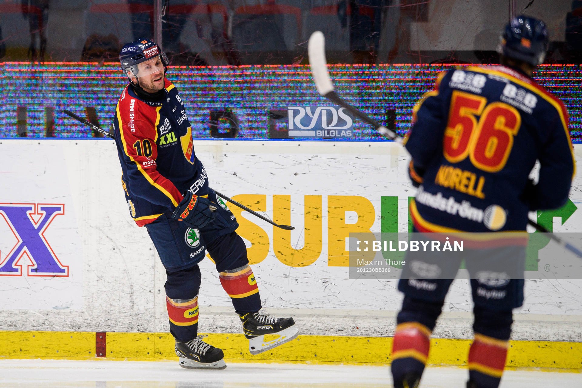 Djurgårdens Niclas Bergfors och Robin Norell jublar