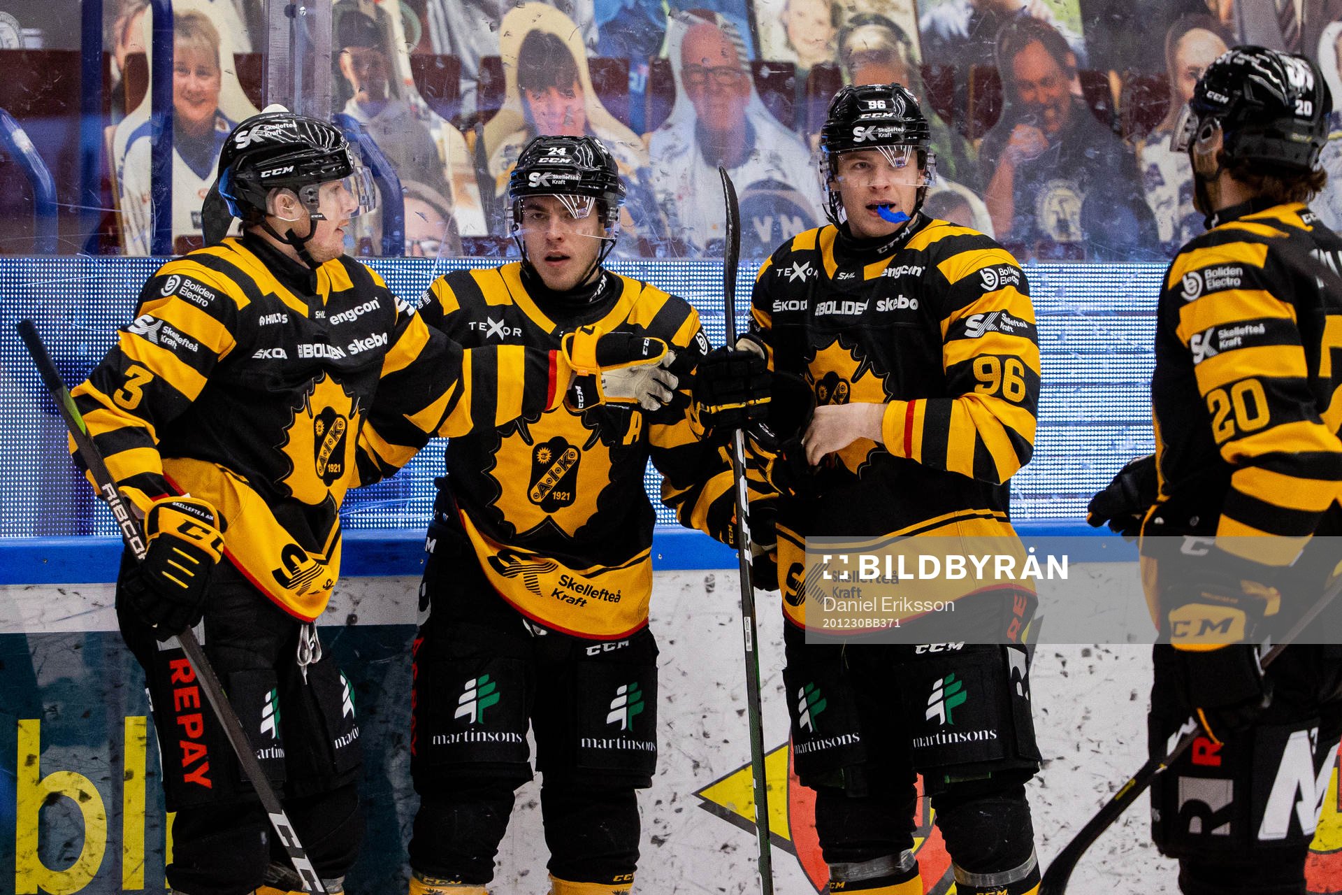 Skellefteås Niclas Burström , Andreas Wingerli, Rickard