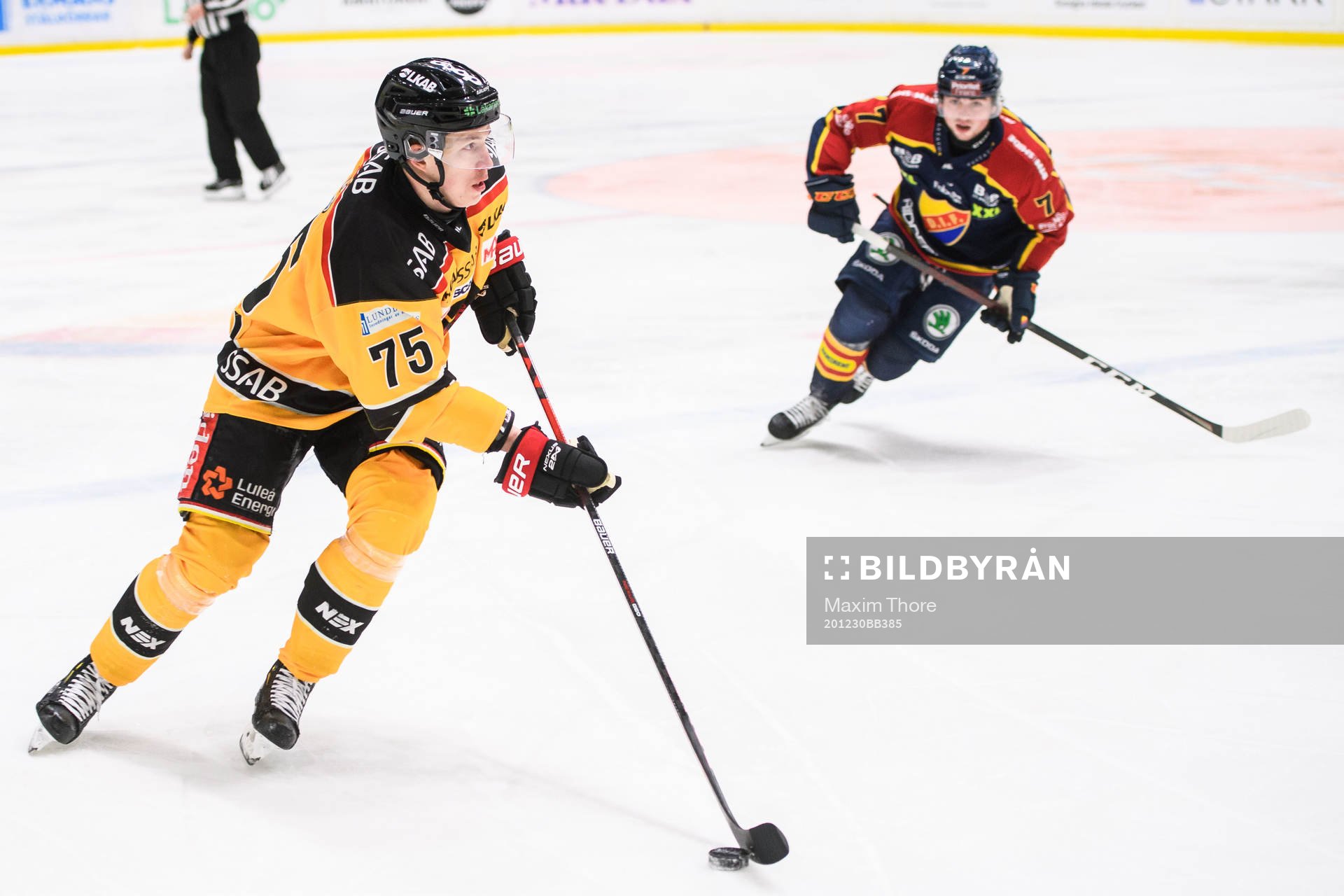 Luleås Arttu Ilomäki och Djurgårdens Robert Nardella