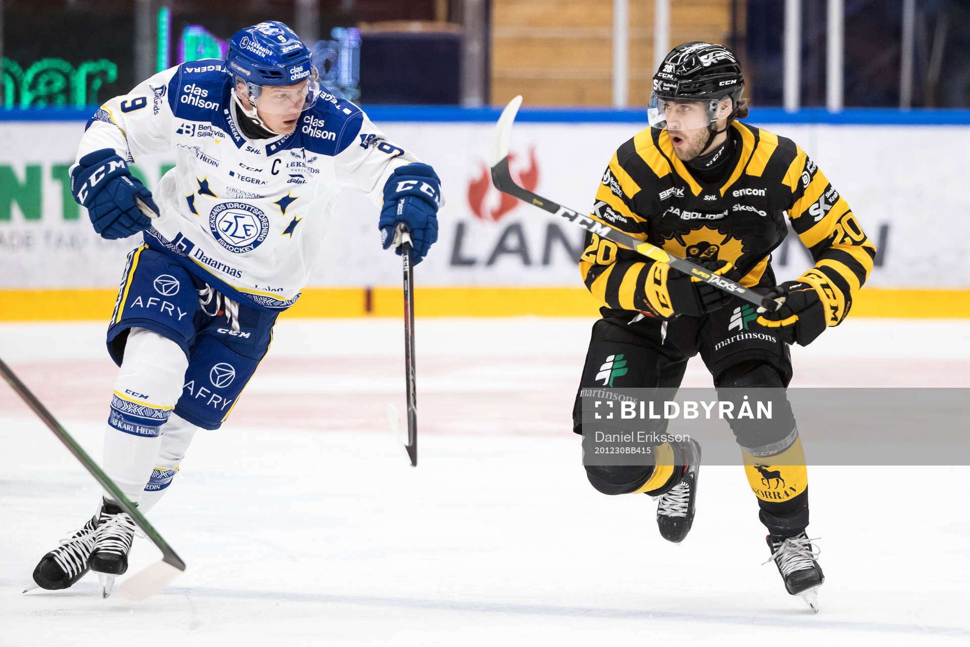 Leksands Patrik Zackrisson och Skellefteås Roland McKeown