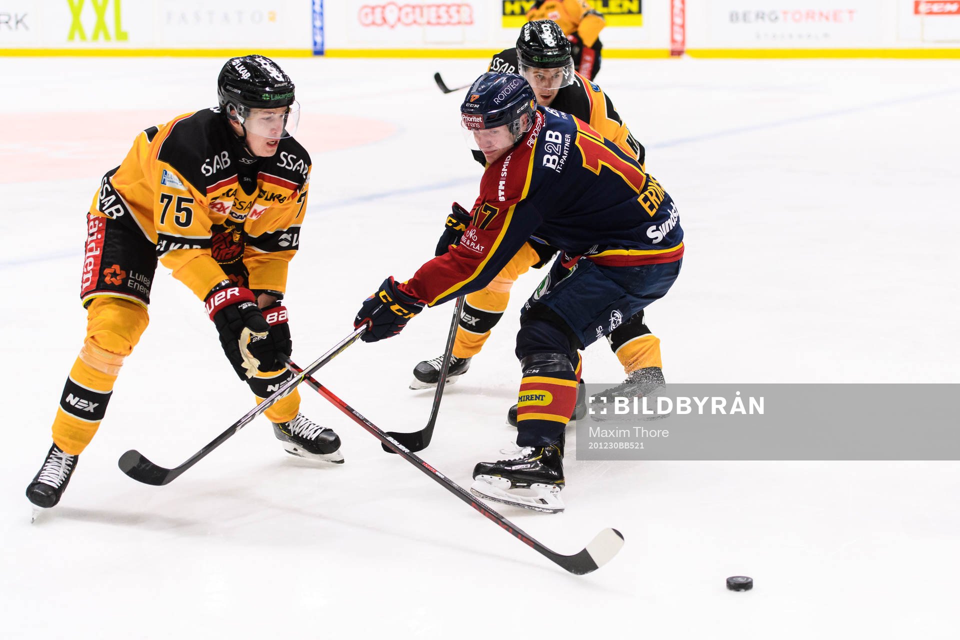 Luleås Arttu Ilomäki och Djurgårdens Henrik Eriksson