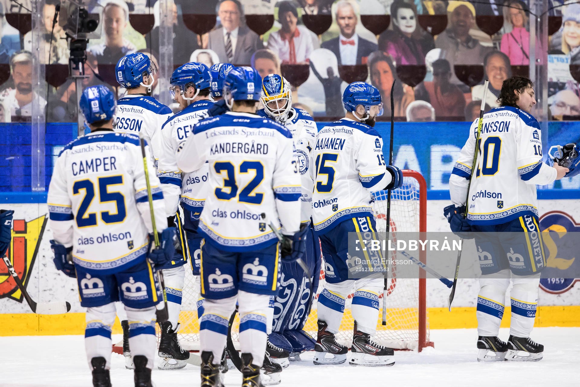 Leksands spelarna jublar