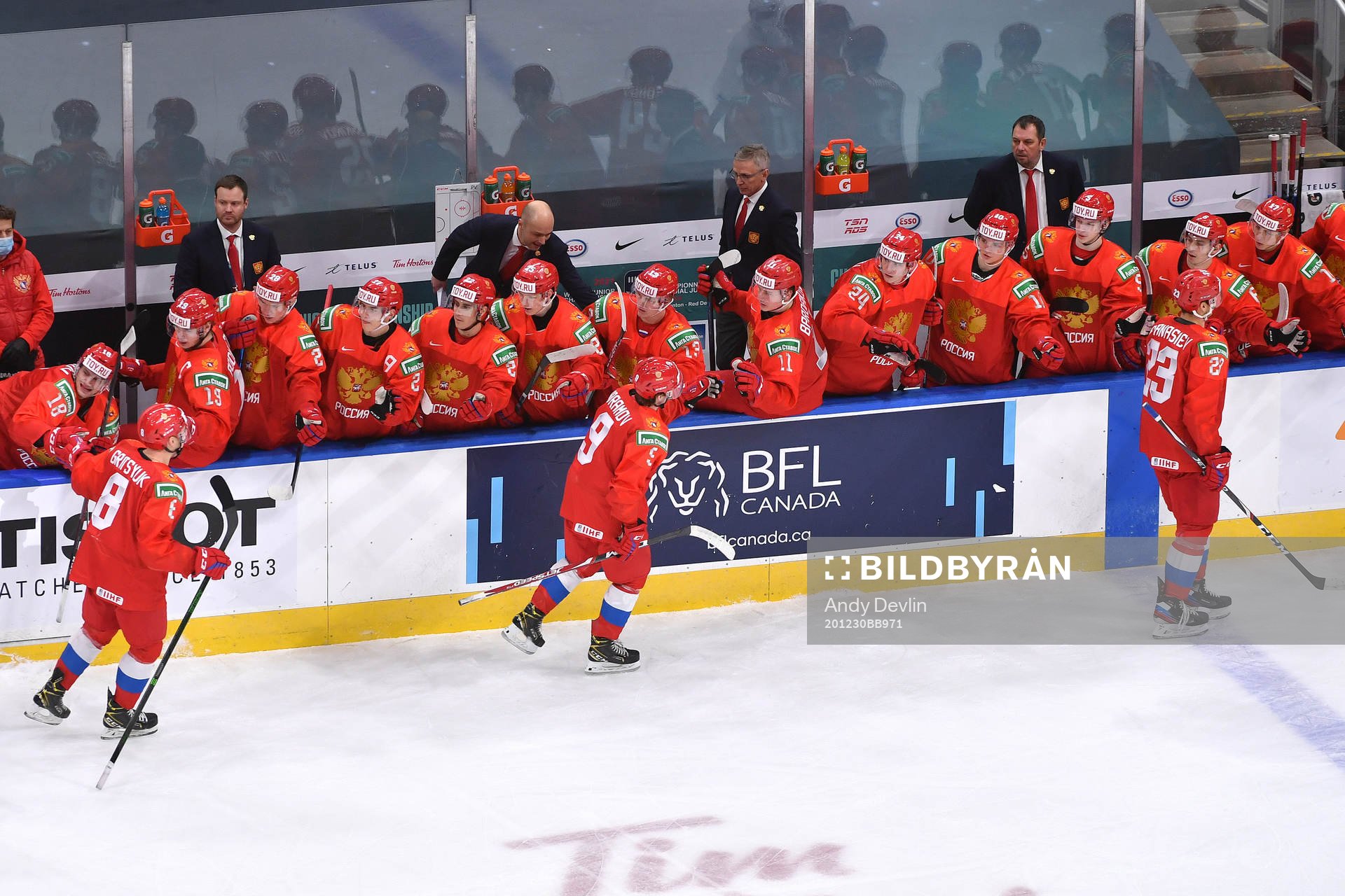 Yegor Afanasiev, Arseni Gritsyuk, and Mikhail Abramov of