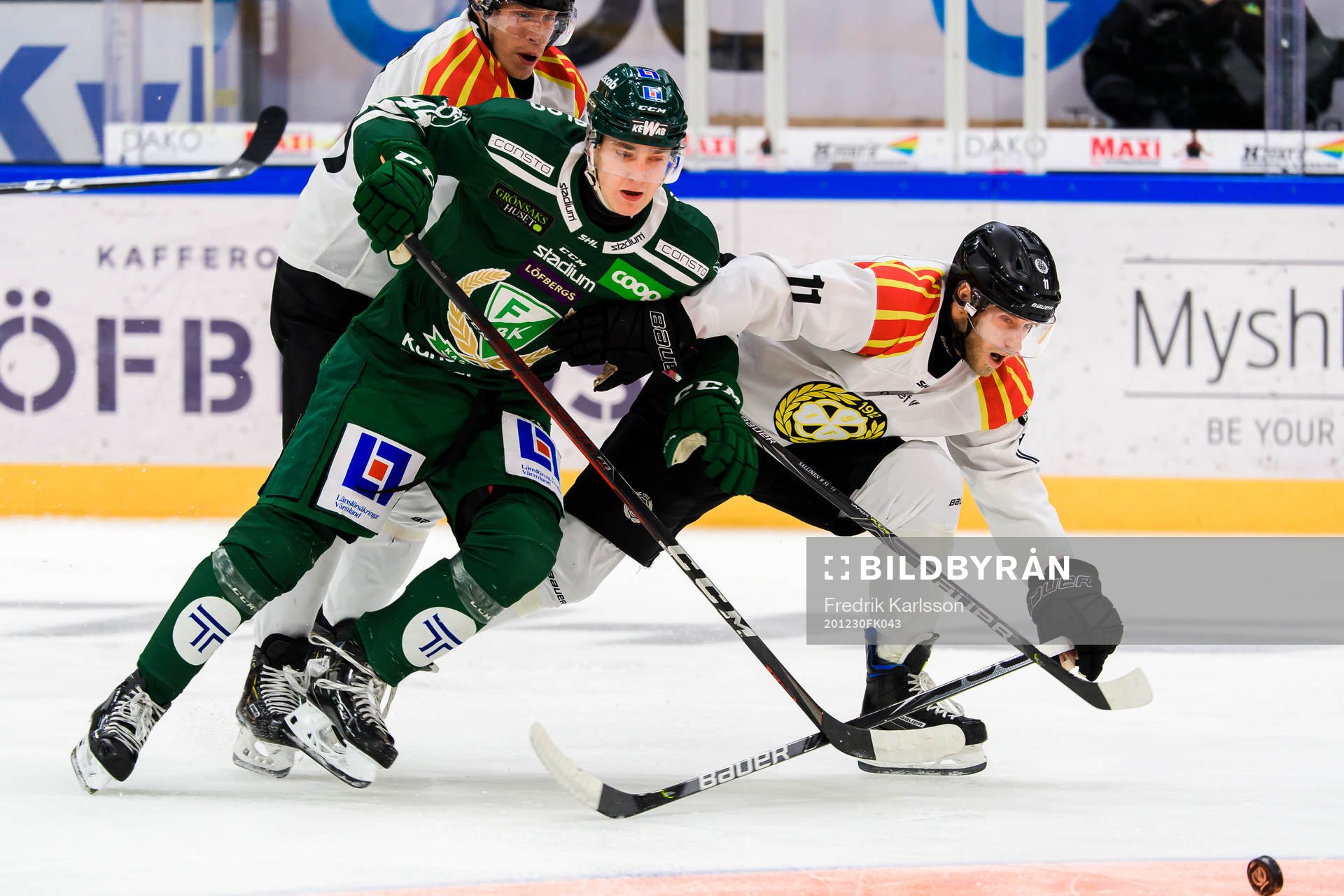 Färjestads Jacob Peterson och Brynäs Josef Ingman