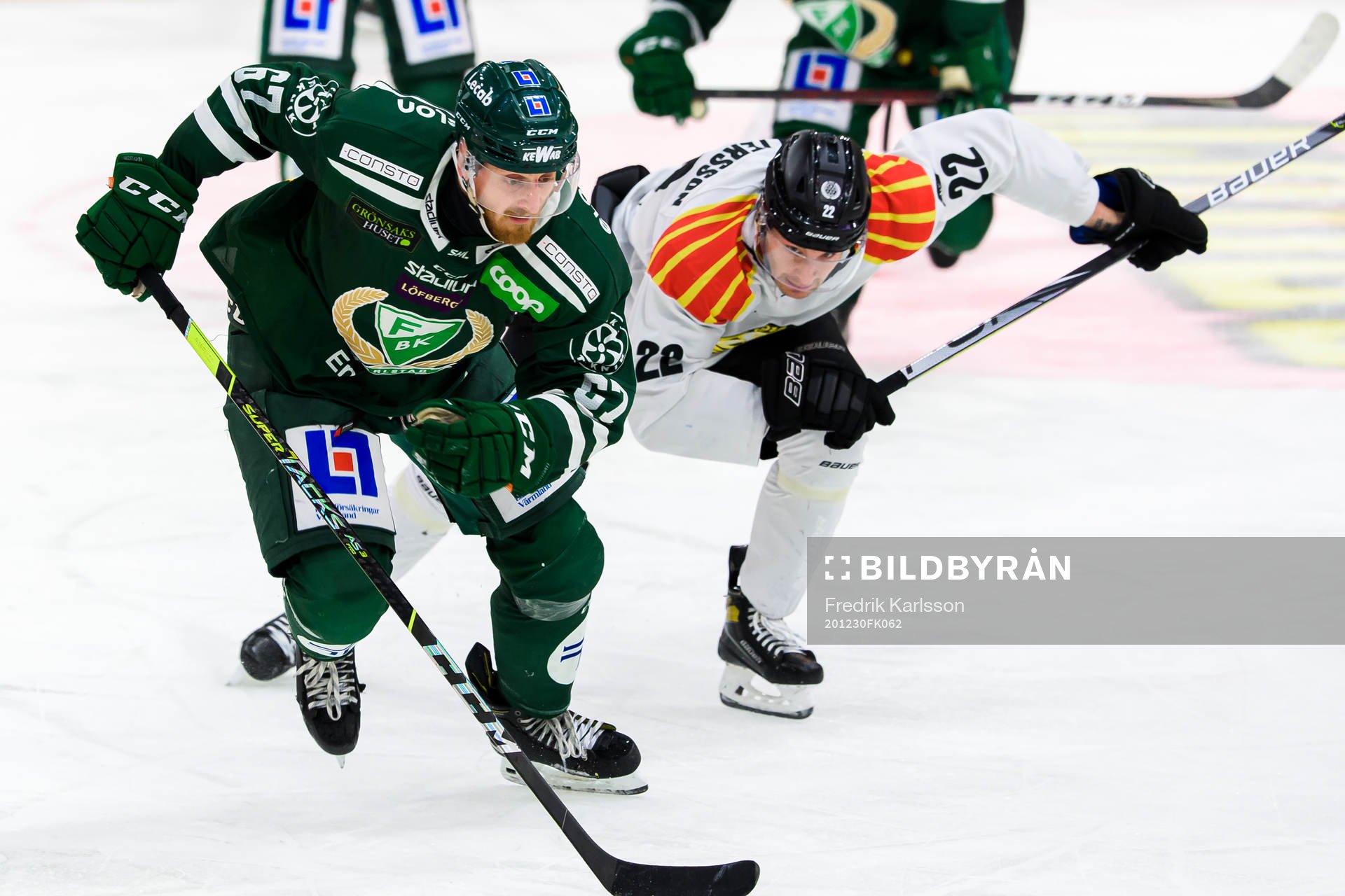 Färjestads Pontus Widerström och Brynäs Adam Pettersson