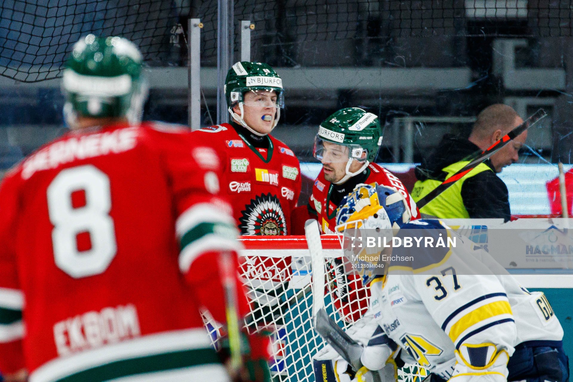 Frölundas Patrik Carlsson jublar
