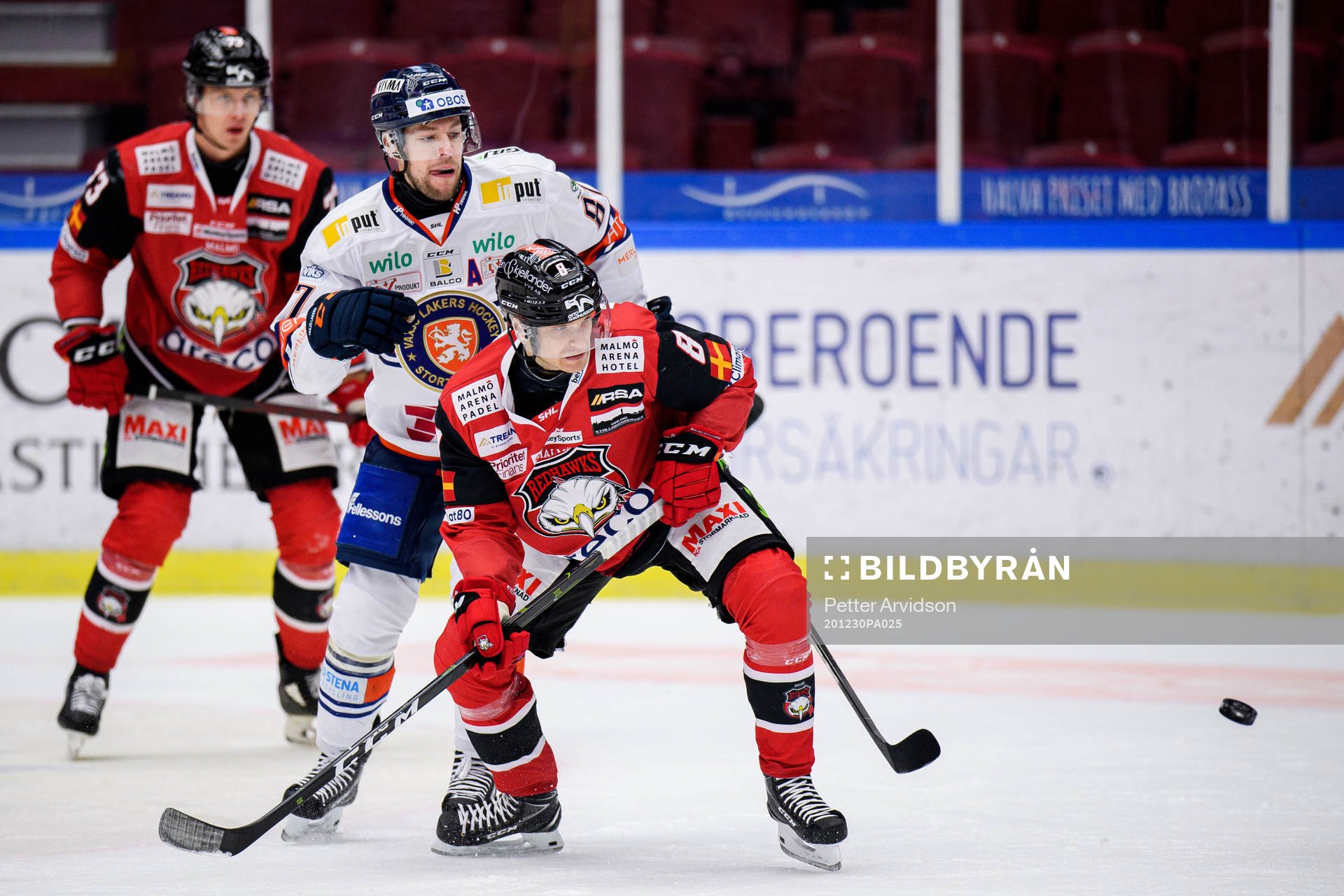 Växjös Robert Rosén och Malmö Redhawks Johan Olofsson