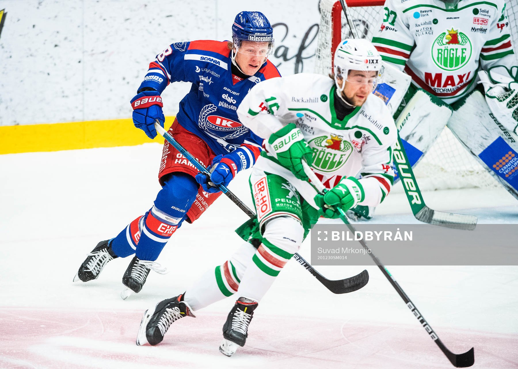 Oskarshamns Fredrik Olofsson och Rögles Lucas Ekeståhl
