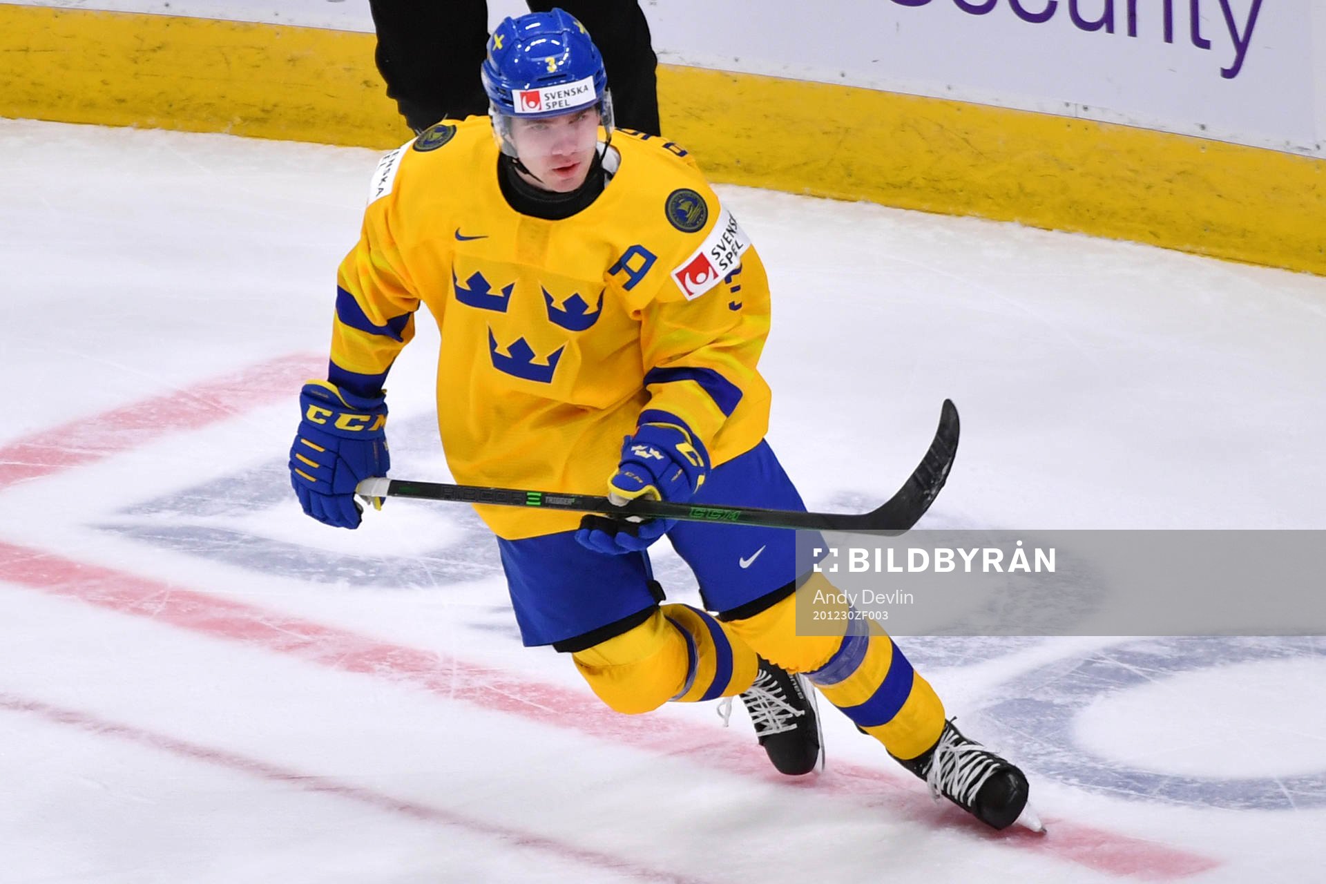 Tobias Björnfot of Sweden skates